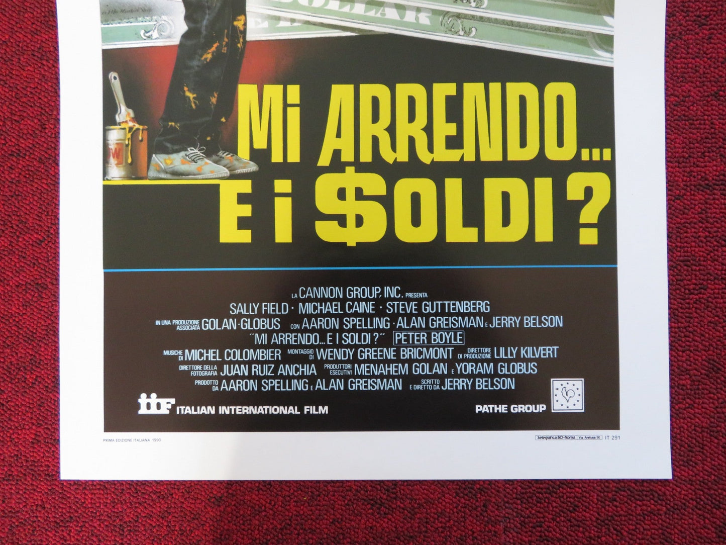 SURRENDER ITALIAN LOCANDINA POSTER MICHAEL CAINE SALLY FIELD 1990 Rendezvous Cinema Movie posters