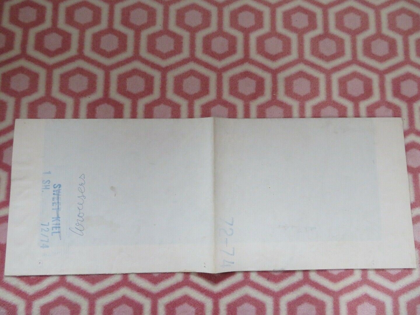 SWEET KILL FOLDED US ONE SHEET POSTER TAB HUNTER CHERIE LATIMER 1972 Movie posters