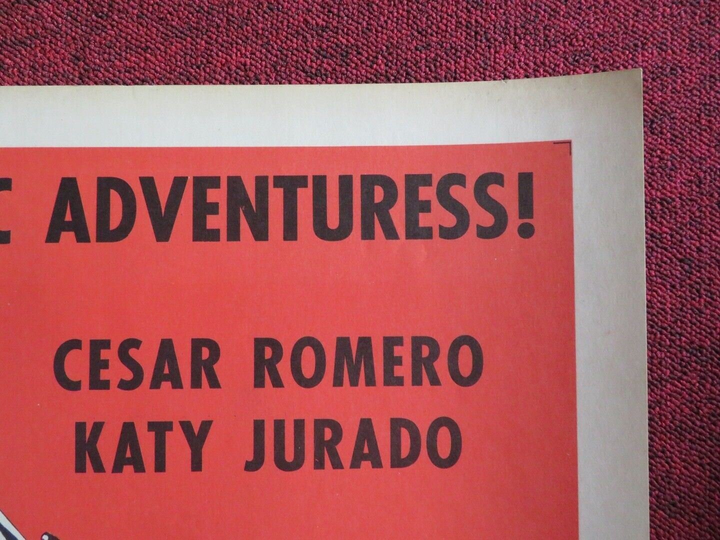 SWORD OF GRANADA US HALF SHEET (22"x 28") POSTER CEASA ROMERO 1956 Movie posters