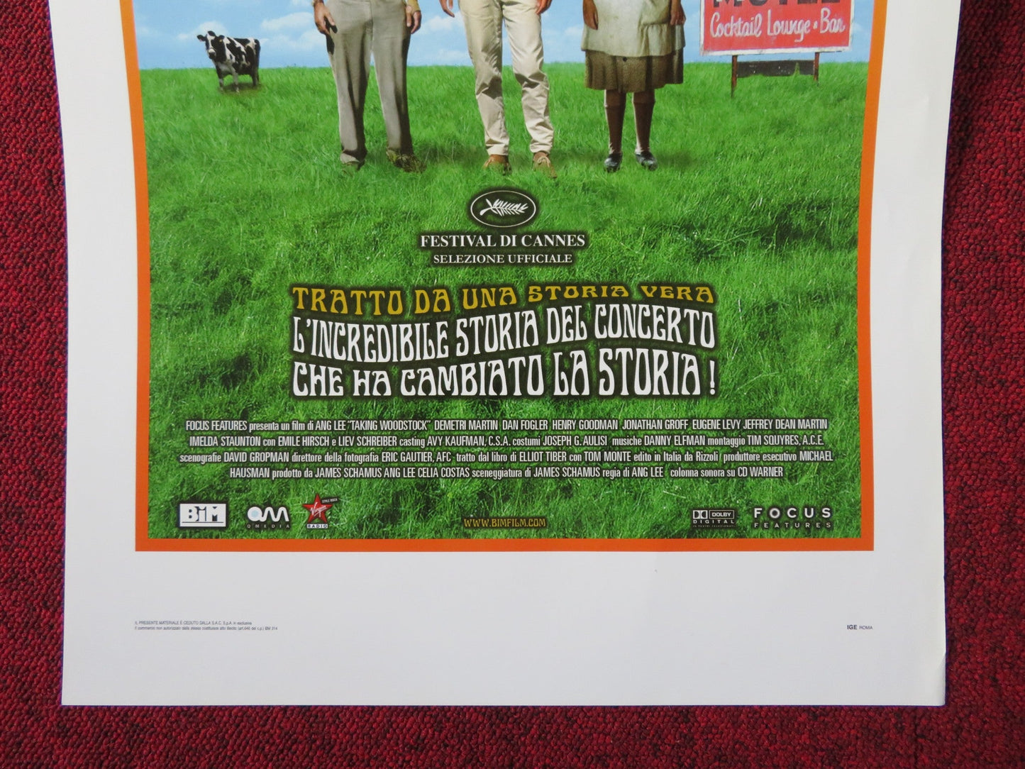 TAKING WOODSTOCK ITALIAN LOCANDINA POSTER DEMETRI MARTIN IMELDA STAUNTON 2009 Rendezvous Cinema Movie posters