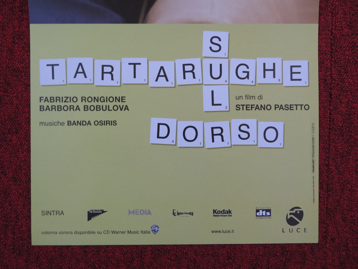 TARTARUGHE SUL DORSO ITALIAN LOCANDINA POSTER LORENZO ACQUAVIVA 2004 Rendezvous Cinema Movie posters