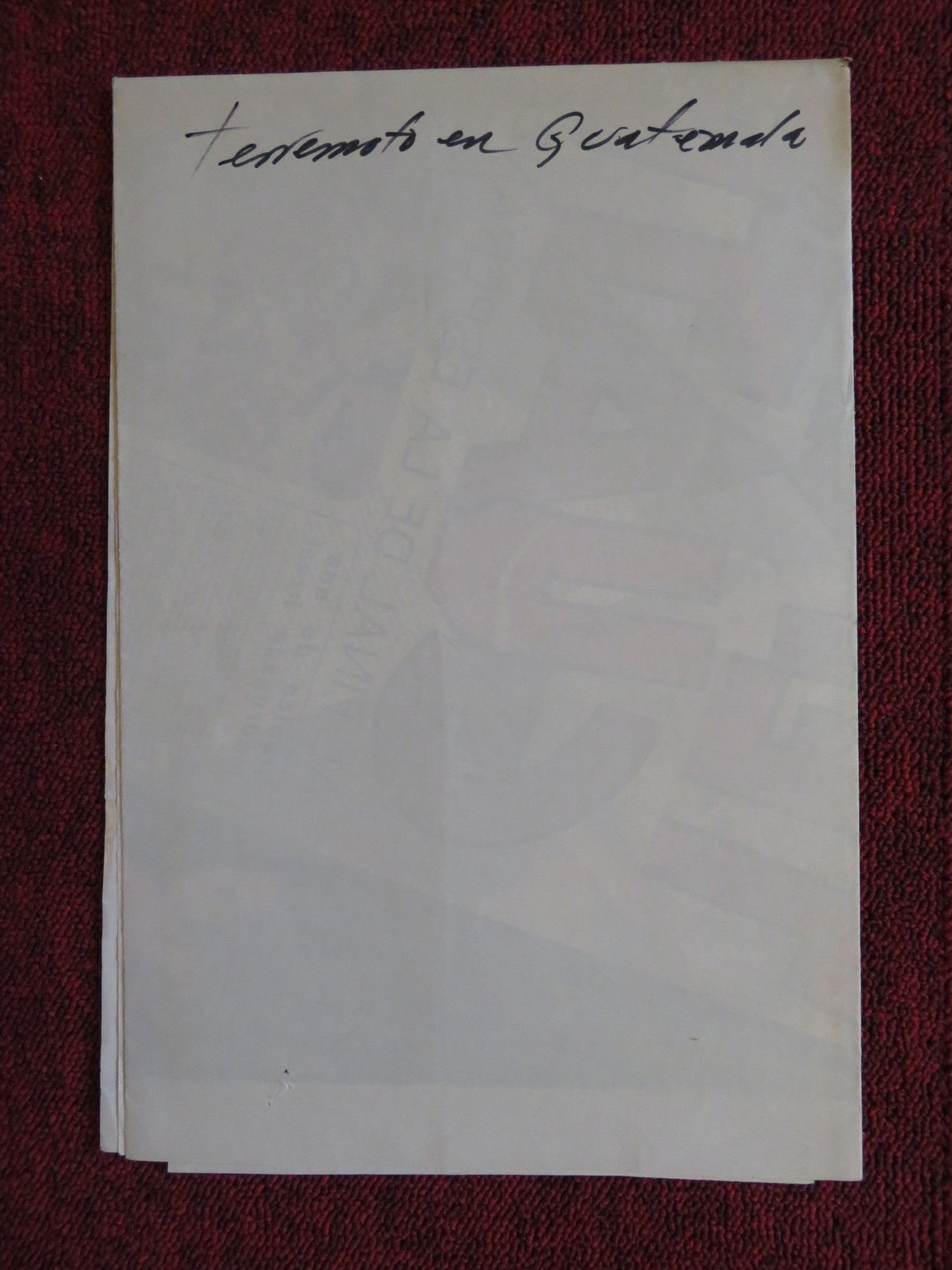 TERREMOTO EN GUATEMALA ARGENTINIAN POSTER NORMA LAZARENO LEONARDO MORAN 1978 Rendezvous Cinema Movie posters