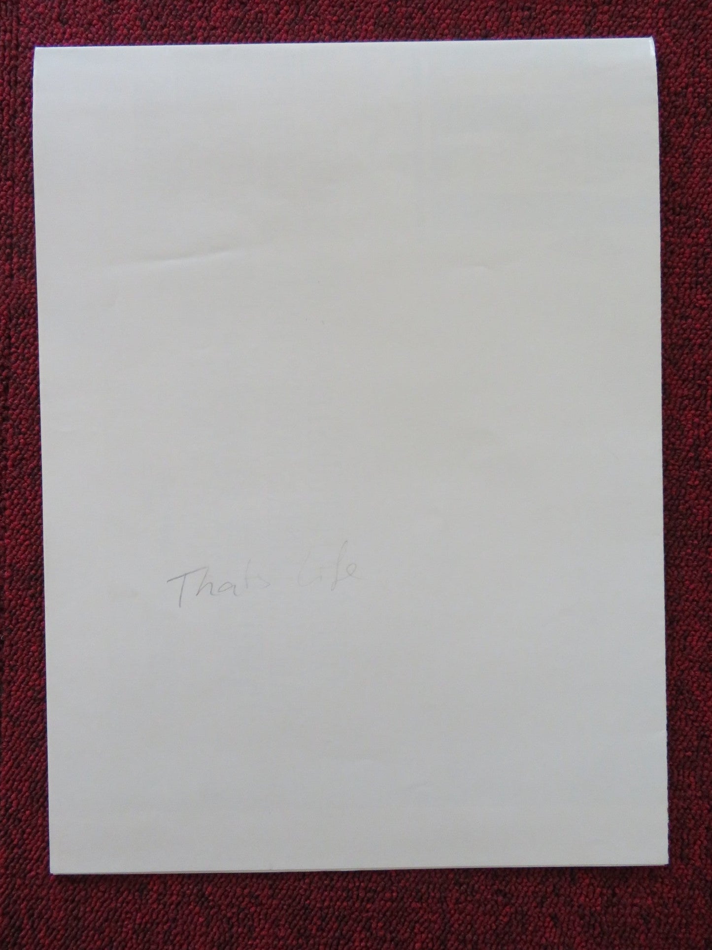 THAT'S LIFE FOLDED US ONE SHEET POSTER JACK LEMMON JULIE ANDREWS 1986 Rendezvous Cinema Movie posters