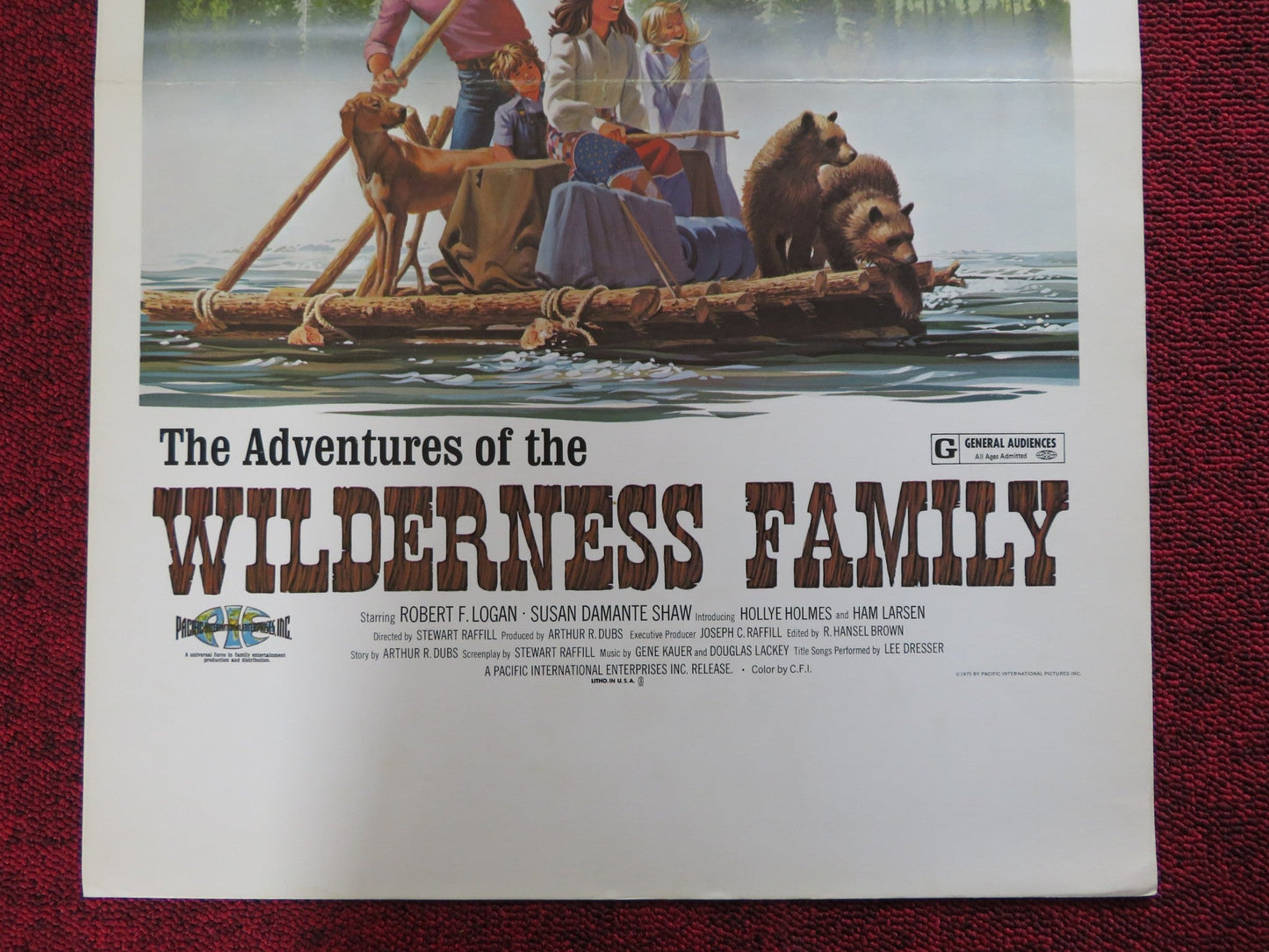 THE ADVENTURE OF THE WILDERNESS FAMILY WINDOW CARD (14"x 22") POSTER 1975 Rendezvous Cinema Movie posters