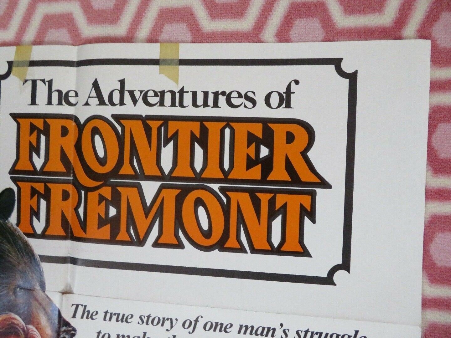 THE ADVENTURES OF FRONTIER FREMONT ONE SHEET POSTER 1975 Movie posters