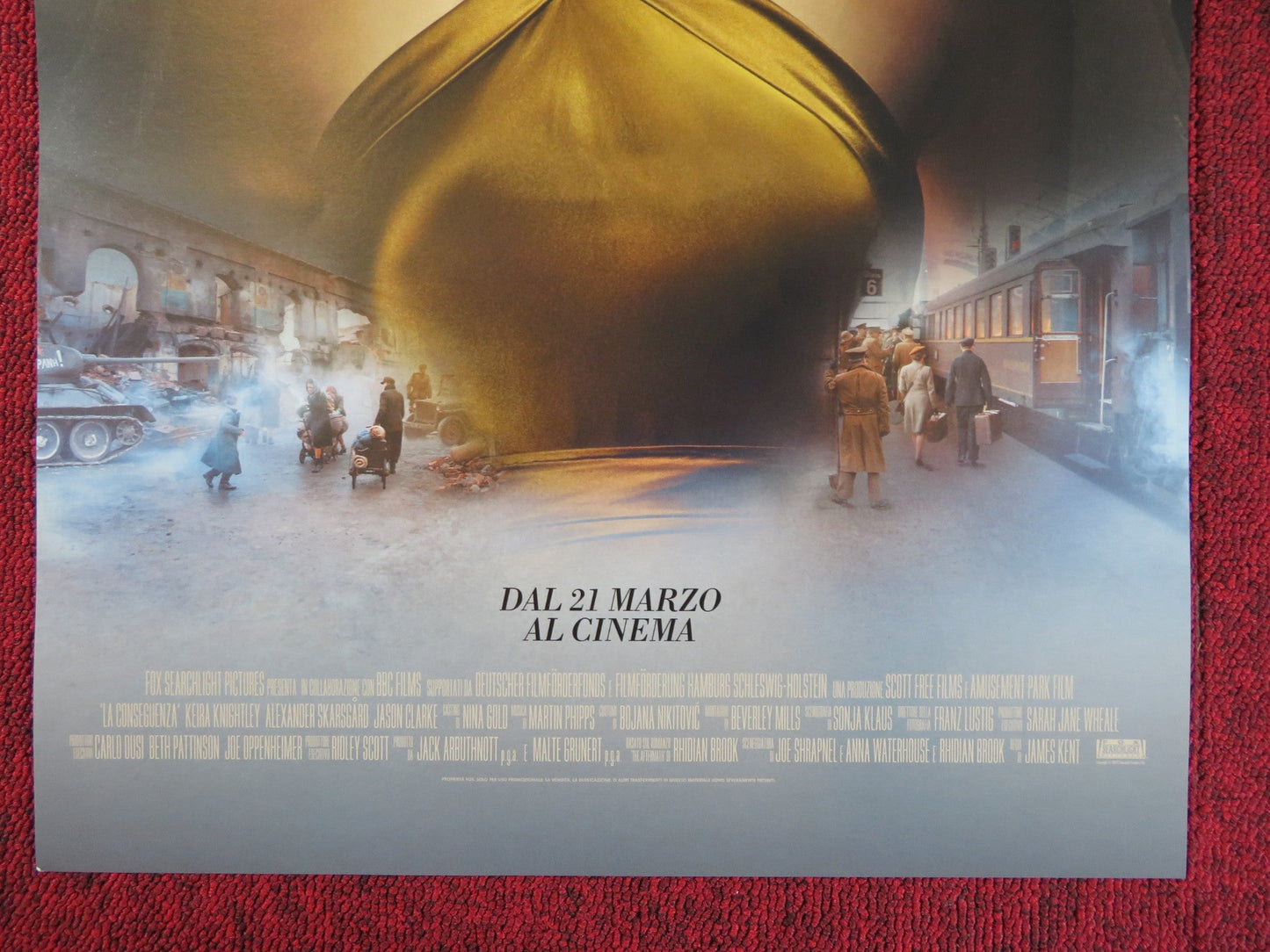 THE AFTERMATH ITALIAN LOCANDINA POSTER KEIRA KNIGHTLEY ALEXANDER SKARSGARD 2019 Rendezvous Cinema Movie posters