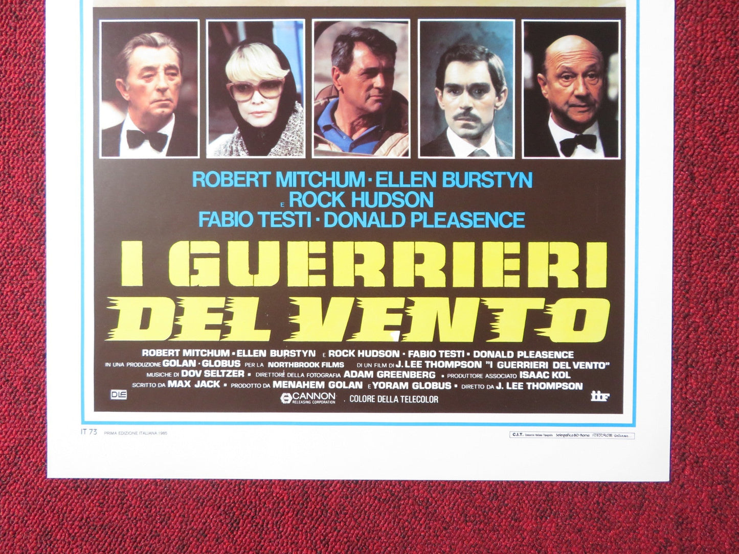 THE AMBASSADOR ITALIAN LOCANDINA POSTER ROBERT MITCHUM ELLEN BURSTYN 1985 Rendezvous Cinema Movie posters