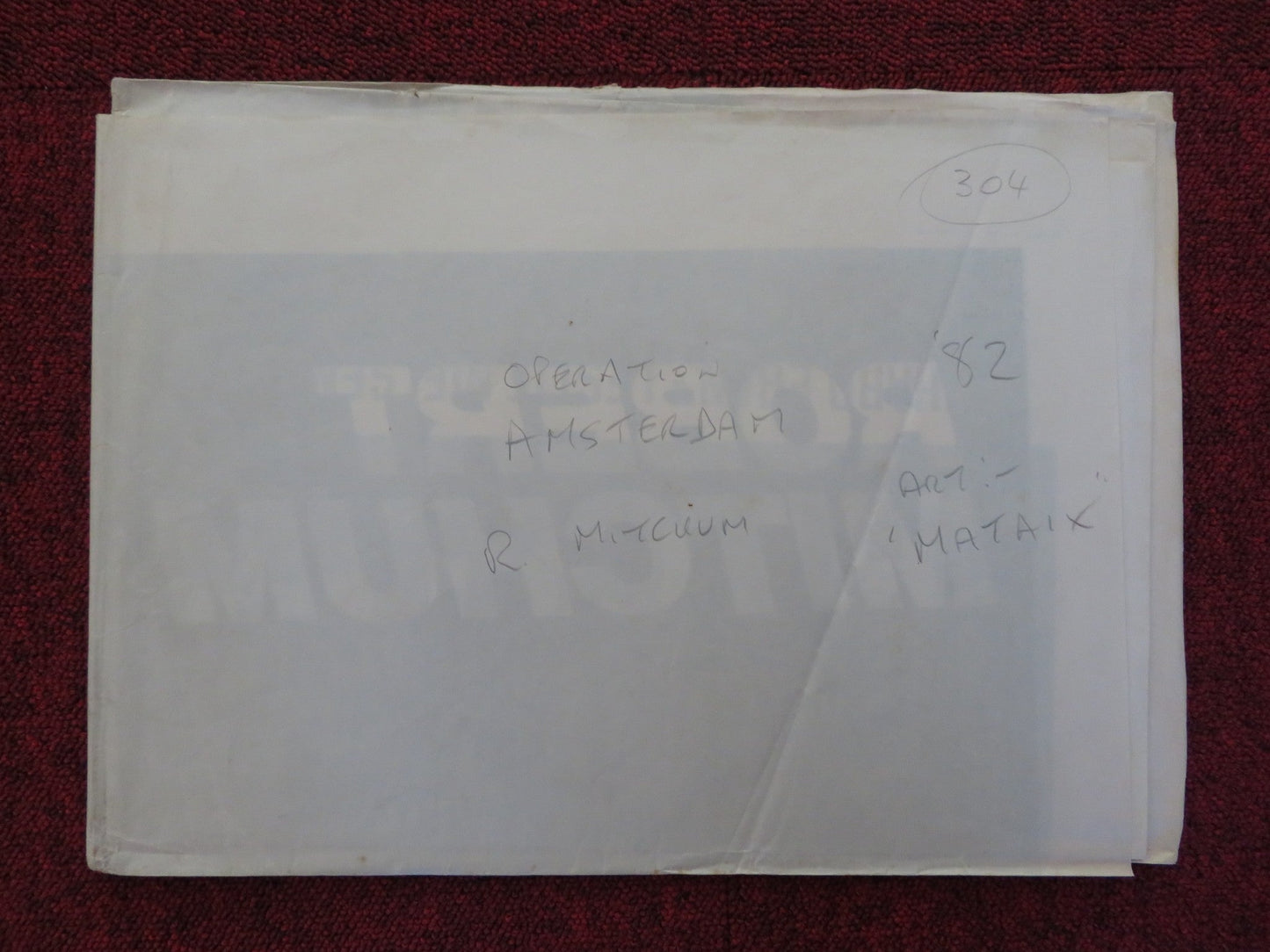 THE AMSTERDAM KILL FOLDED SPANISH POSTER ROBERT MITCHUM RICHARD EGAN 1977 Rendezvous Cinema Movie posters