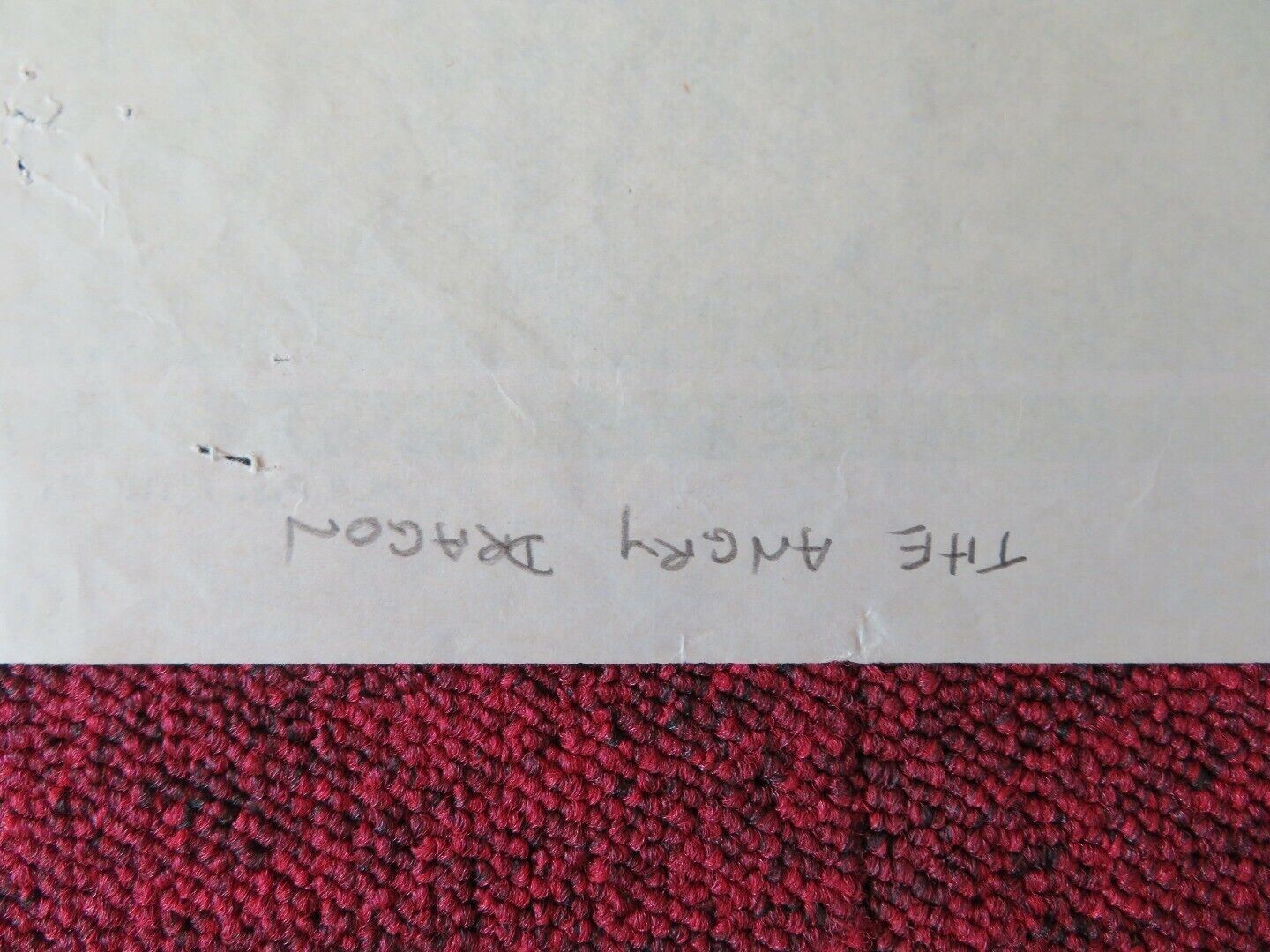 THE ANGRY DRAGON FOLDED AUSTRALIAN DAYBILL POSTER TIEN YING LI 1973 Movie posters