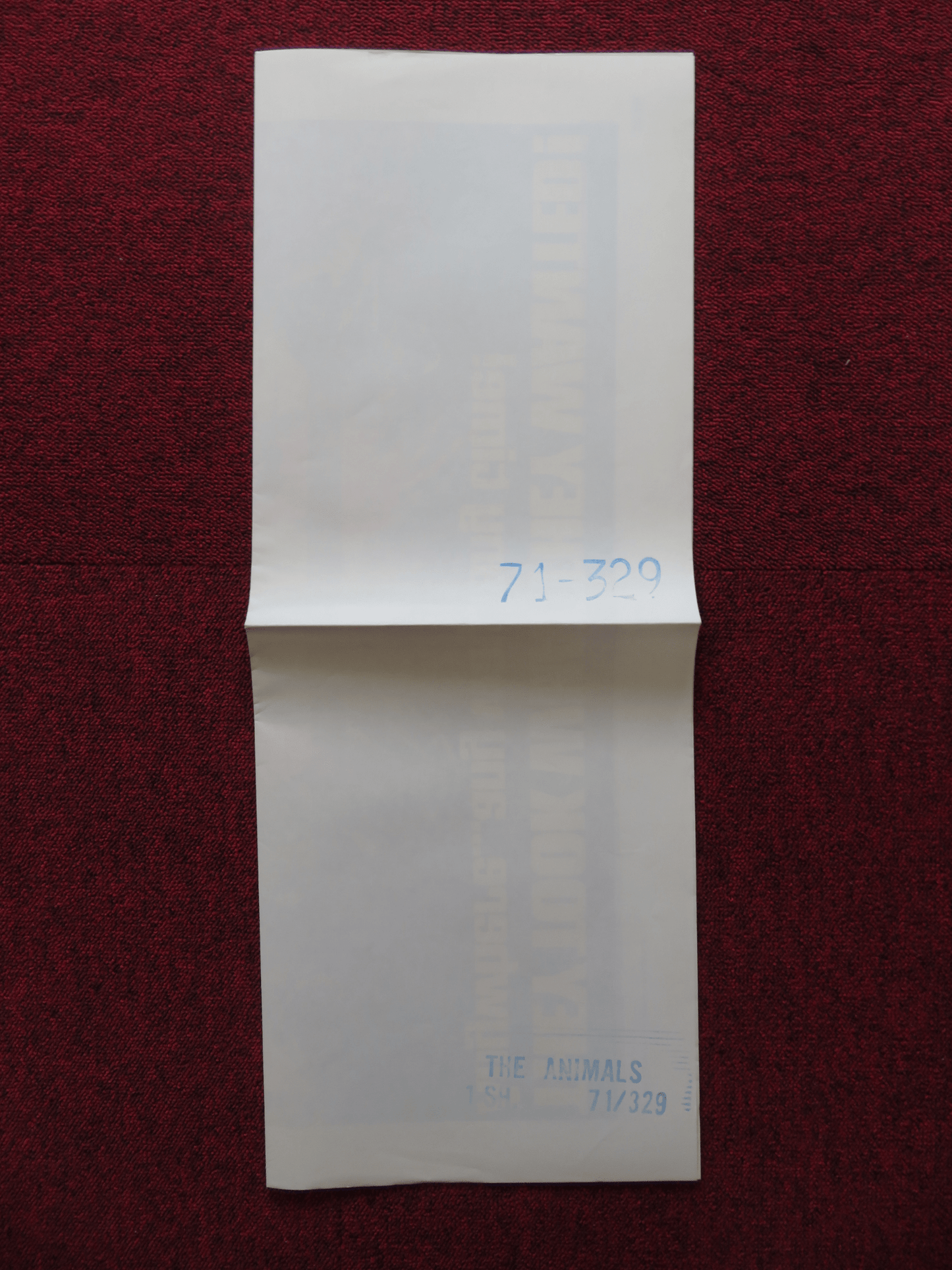 THE ANIMALS FOLDED US ONE SHEET POSTER HENRY SILVA KEENAN WYNN 1971 Rendezvous Cinema Movie posters