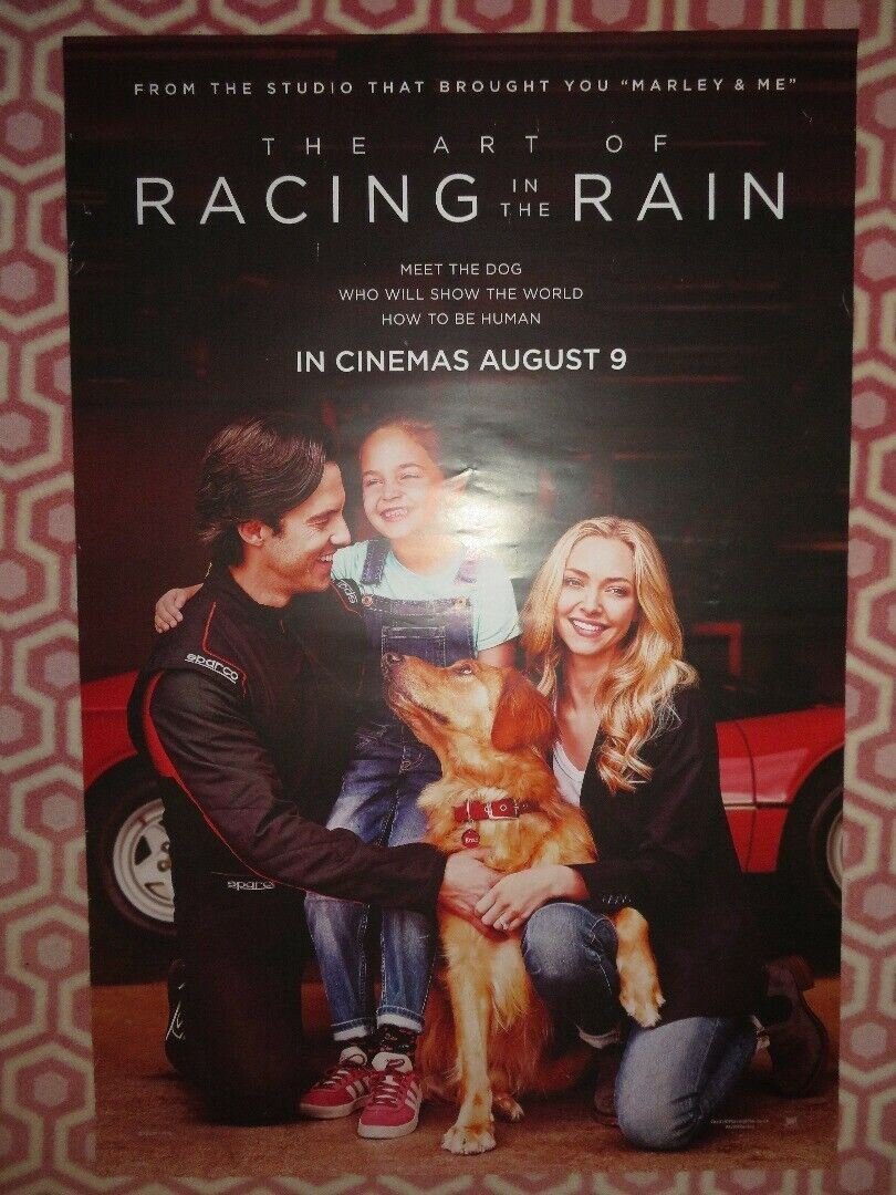 THE ART OF RACING IN THE RAIN UK ONE SHEET (27"x 41")ROLLED POSTER KEV ...