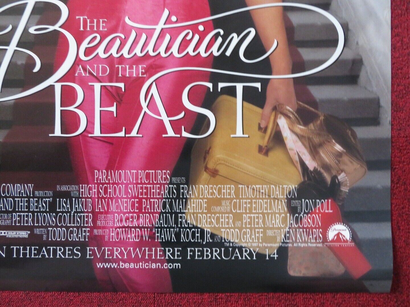 THE BEAUTICIAN AND THE BEAST US ONE SHEET ROLLED POSTER FRAN DRESCHER 1997 Movie posters