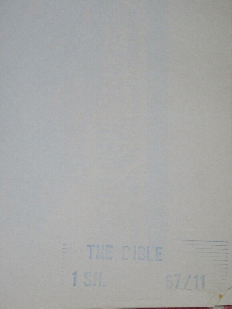 THE BIBLE IN THE BEGINNING FOLDED US ONE SHEET POSTER STEPHEN BOYD A GARDNER '67 - Rendezvous Cinema