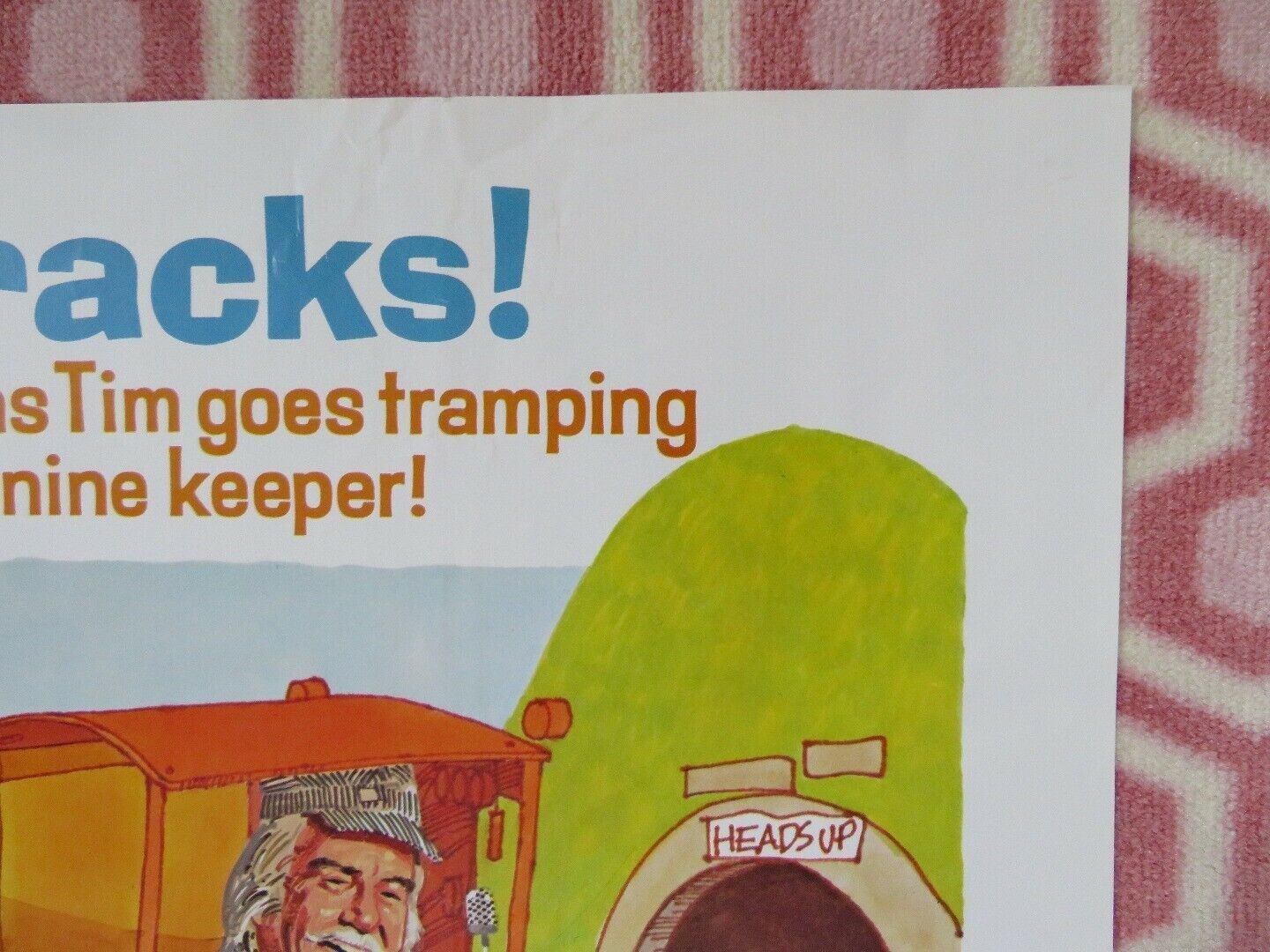 THE BILLON DOLLAR HOBO FOLDED US ONE SHEET POSTER TIM CONWAY WILL GEER 1977 Movie posters