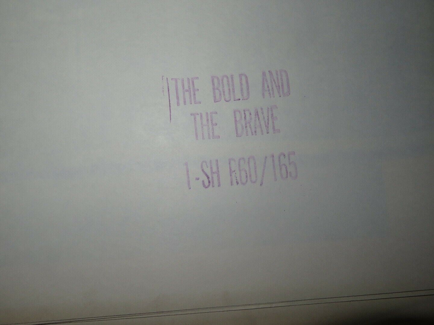 THE BOLD AND THE BRAVE US ONE SHEET POSTER WENDELL COREY MICKEY ROONEY Movie posters