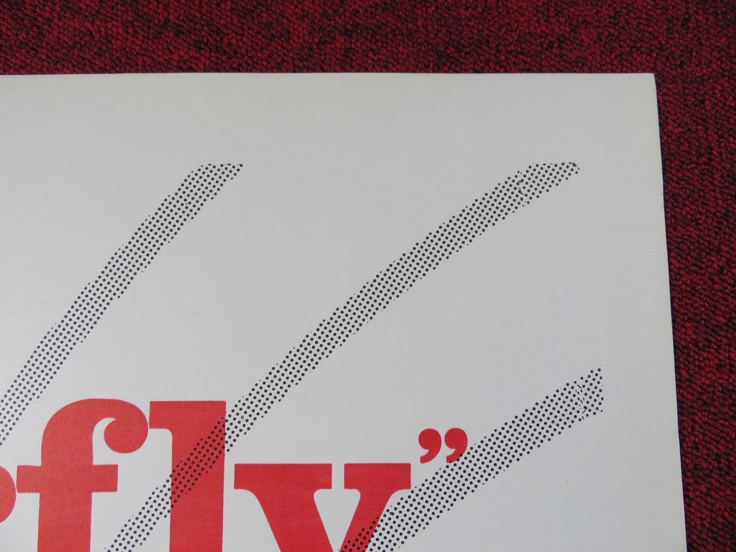 THE BUTTERFLY US TRI FOLDED ONE SHEET ROLLED POSTER ANNA KRISTINA L. BAUER 1970 Rendezvous Cinema Movie posters