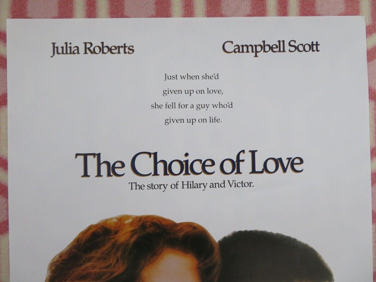 THE CHOICE OF LOVE / DYING LOVE BELGIUM (22.5"x 14.5") POSTER JULIA ROBERTS 1991 Movie posters
