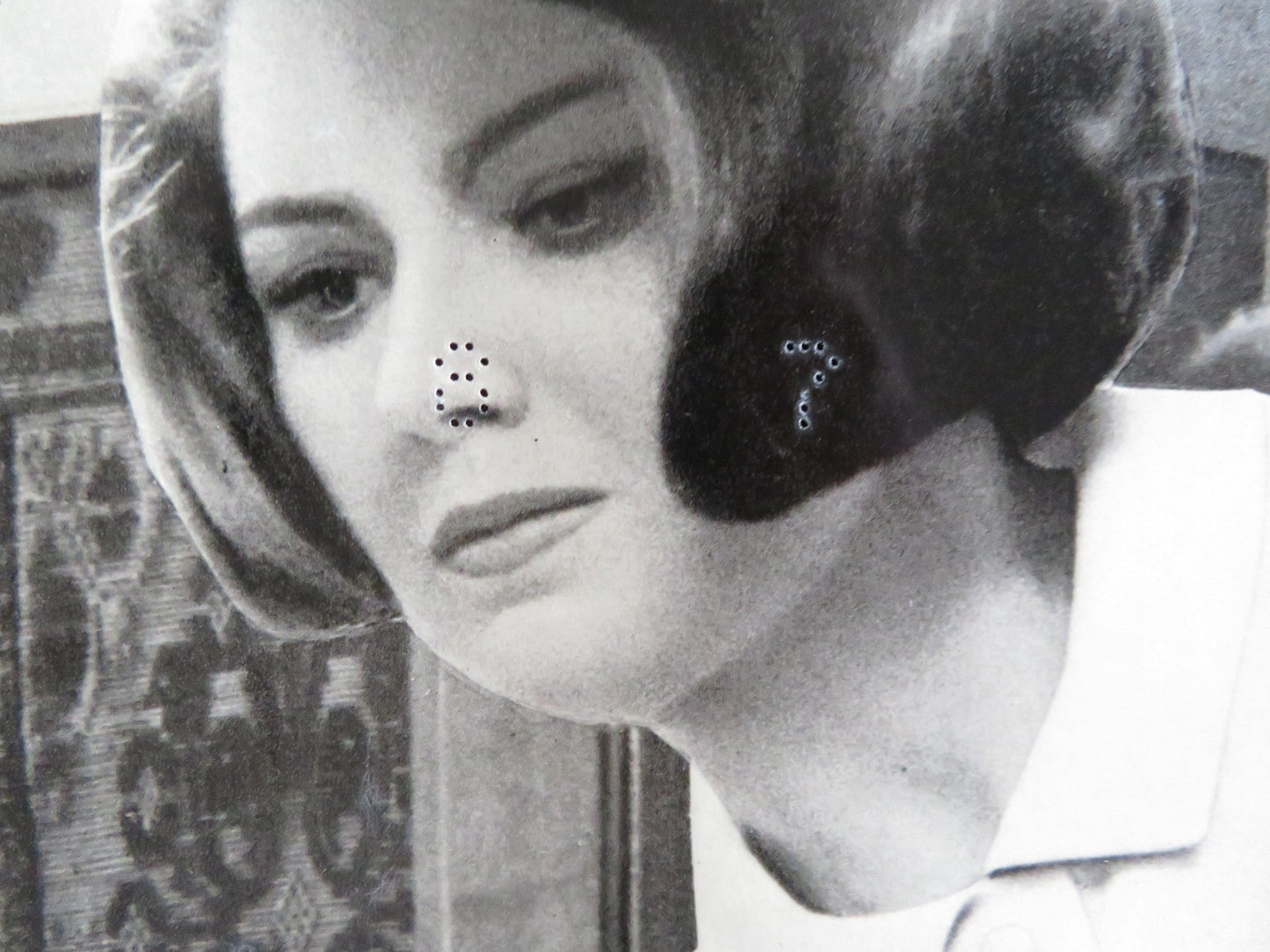 THE CIRCULAR TRIANGLE - J ITALIAN FOTOBUSTA POSTER LILLI PALMER P. BRASSEUR 1964 Rendezvous Cinema Movie posters