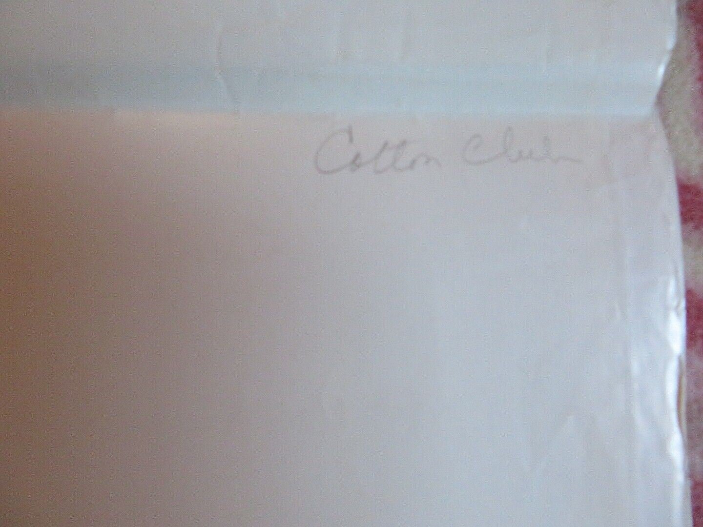 THE COTTON CLUB FOLDED US ONE SHEET POSTER RICHARD GERE DIANE LANE 1984 Movie posters