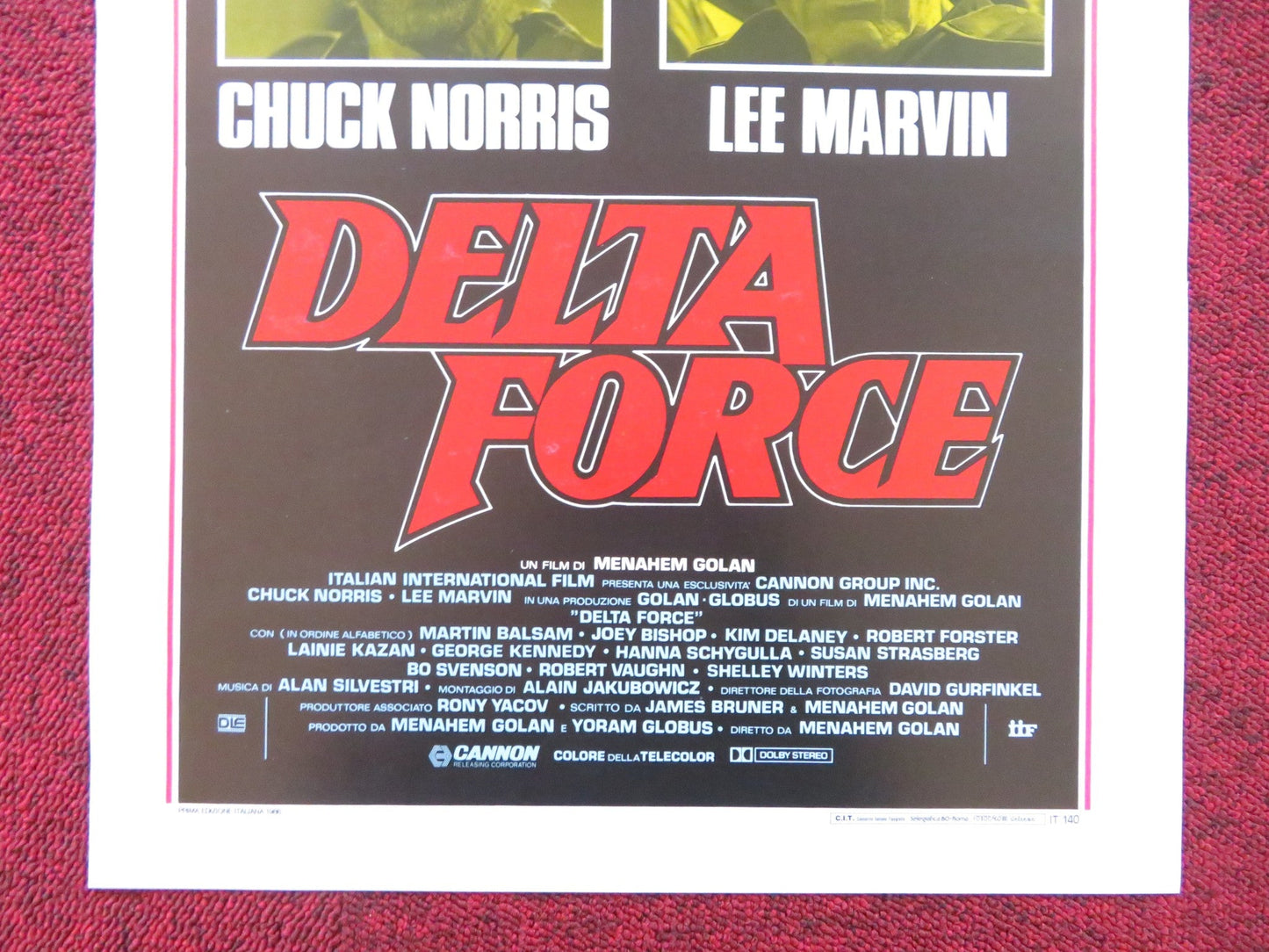 THE DELTA FORCE ITALIAN LOCANDINA POSTER CANNON CHUCK NORRIS LEE MARVIN 1986 Rendezvous Cinema Movie posters