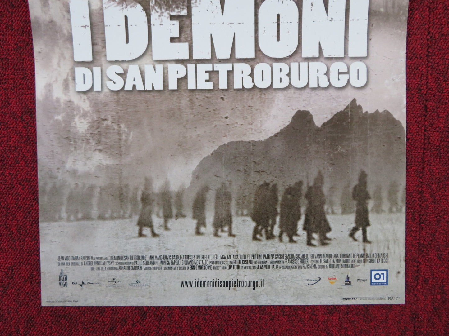 THE DEMONS OF ST. PETERSBERG ITALIAN LOCANDINA POSTER PREDRAG M. MANOJLOVIC 2008 Rendezvous Cinema Movie posters