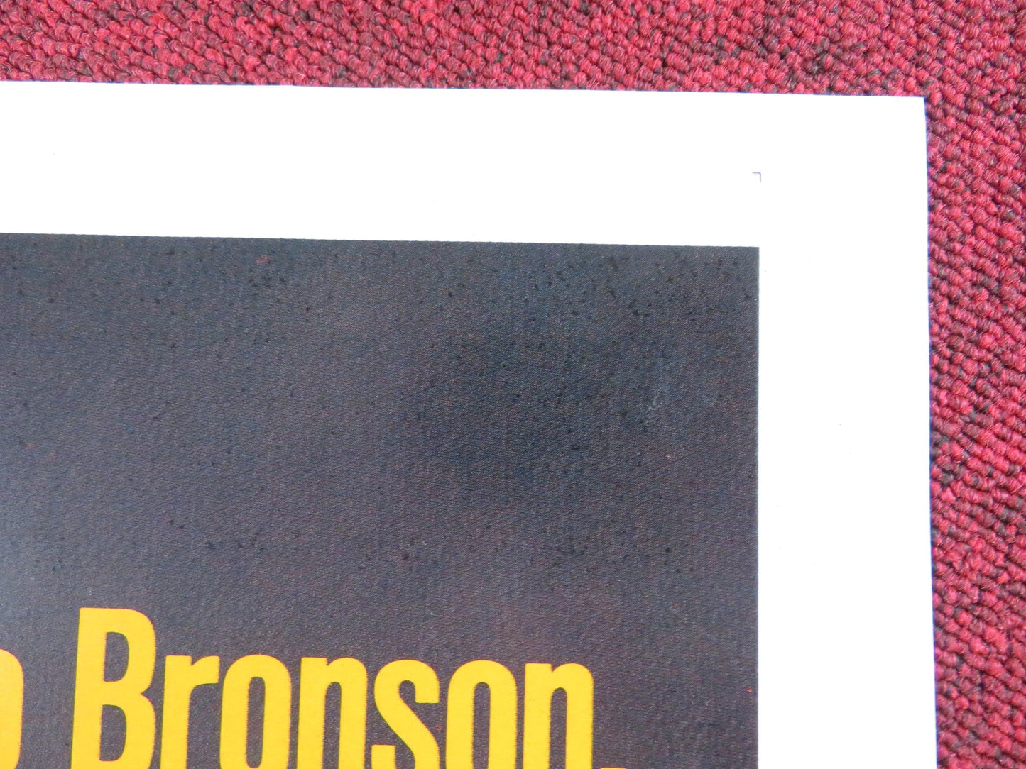 THE EVIL THAT MEN DO FOLDED US ONE SHEET POSTER CHARLES BRONSON T. SALDANA 1984 Rendezvous Cinema Movie posters