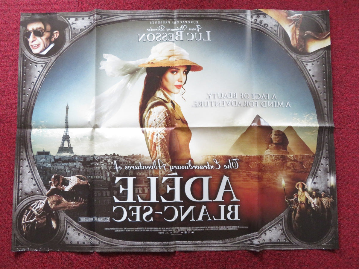 THE EXTRAORDINARY ADVENTURES OF ADELE BLANC - SEC UK QUAD POSTER FOLDED 2010 Rendezvous Cinema Movie posters
