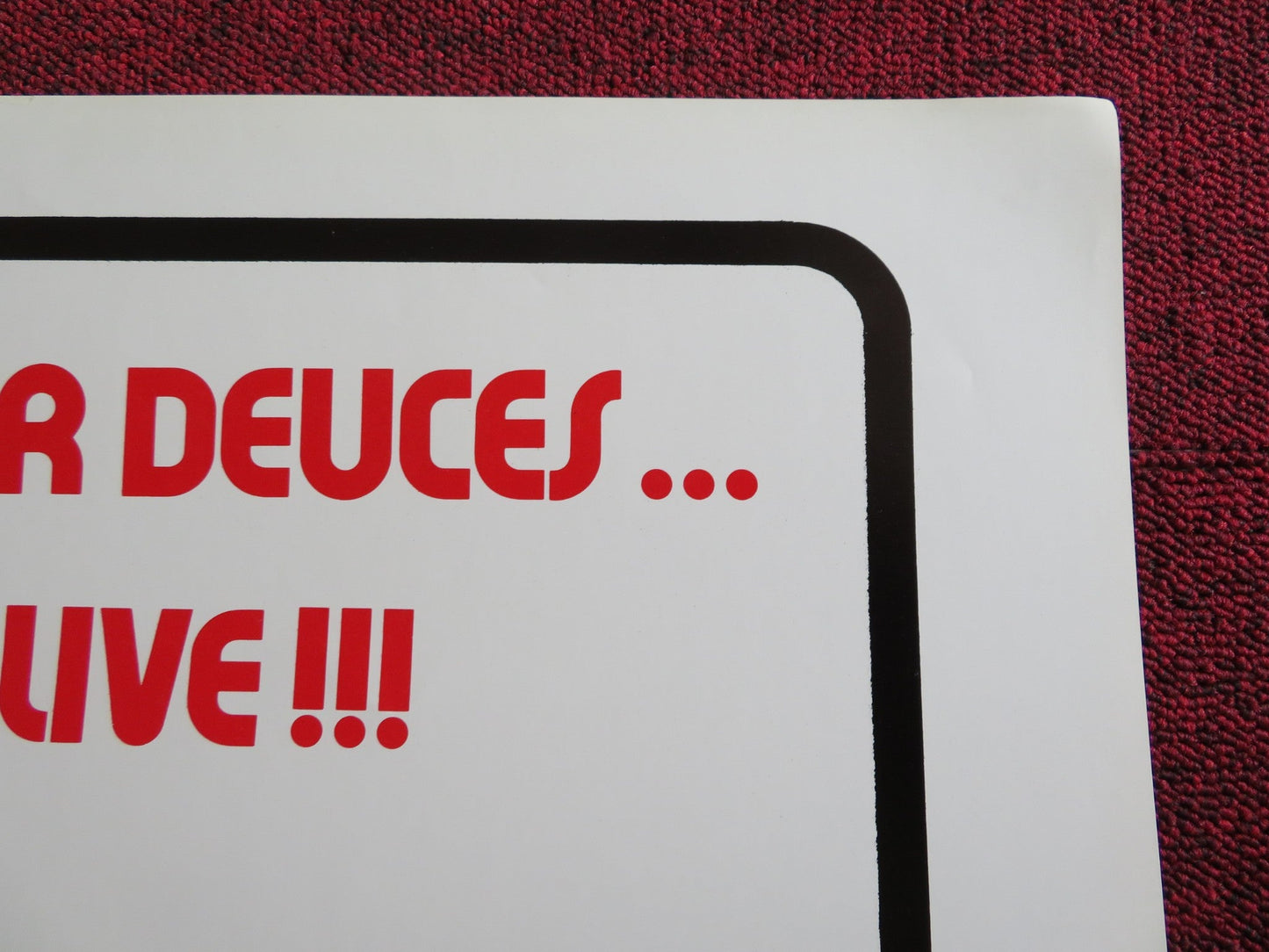 THE FOUR DEUCES US TRI FOLDED ONE SHEET ROLLED POSTER THE FOUR DEUCES 1975 Rendezvous Cinema Movie posters