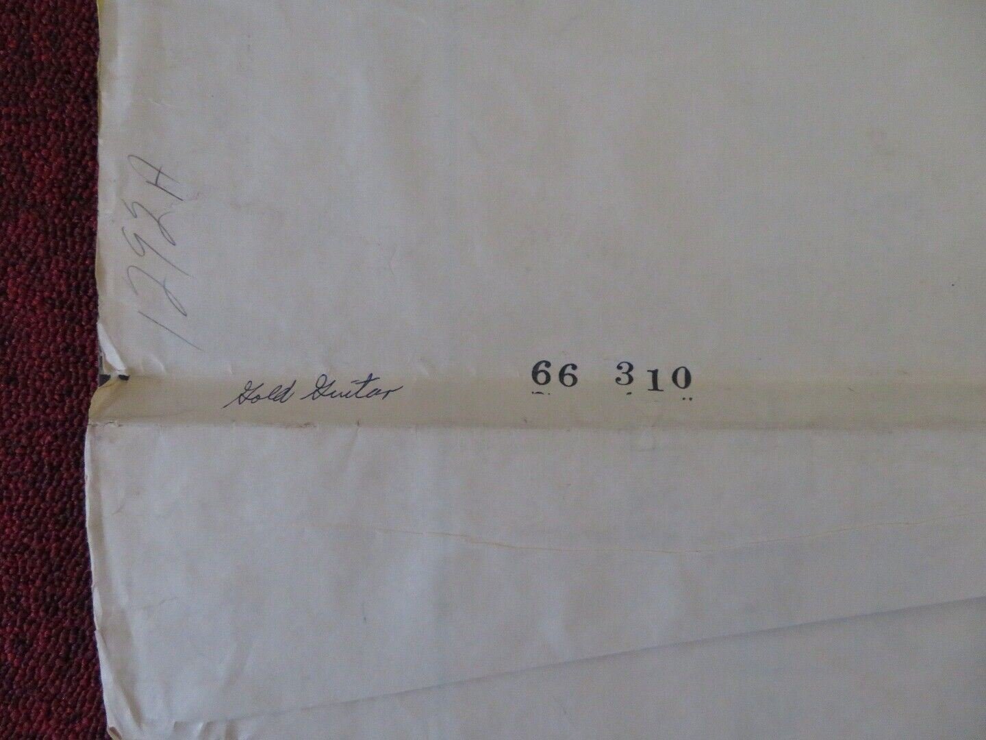 THE GOLD GUITAR ONE FOLDED US ONE SHEET POSTER DEL REEVES ROY DRUSKY 1966 Movie posters