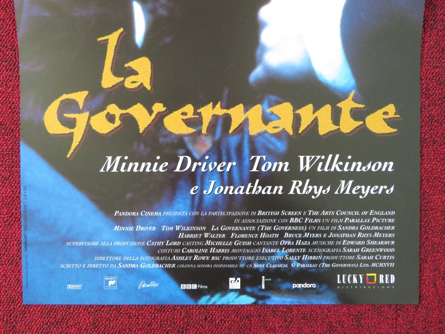 THE GOVERNESS ITALIAN LOCANDINA POSTER MINNIE DRIVER TOM WILKINSON 1998 Rendezvous Cinema Movie posters