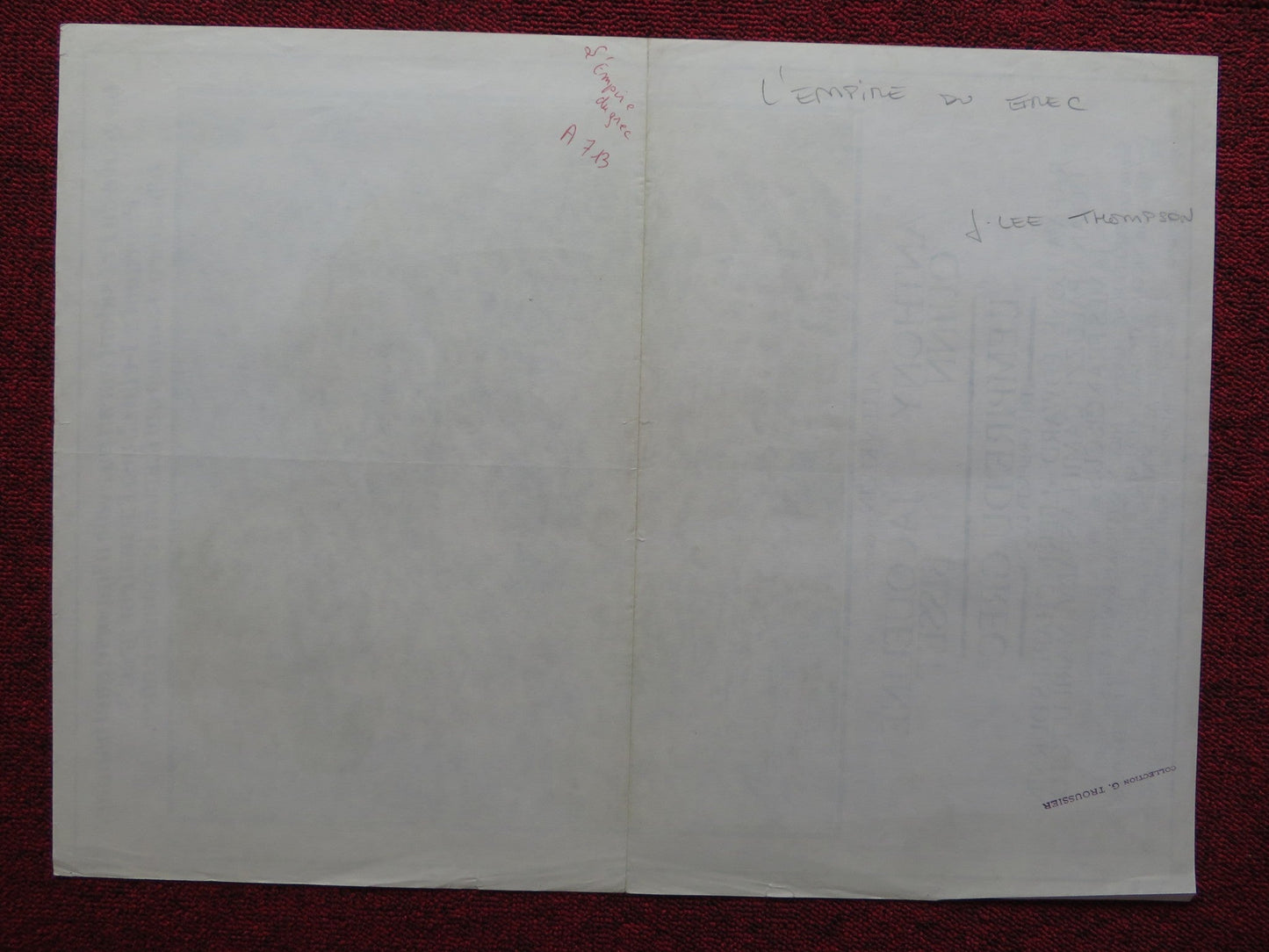 THE GREEK TYCOON FRENCH POSTER ANTHONY QUINN JACQUELINE BISSET 1987 Rendezvous Cinema Movie posters