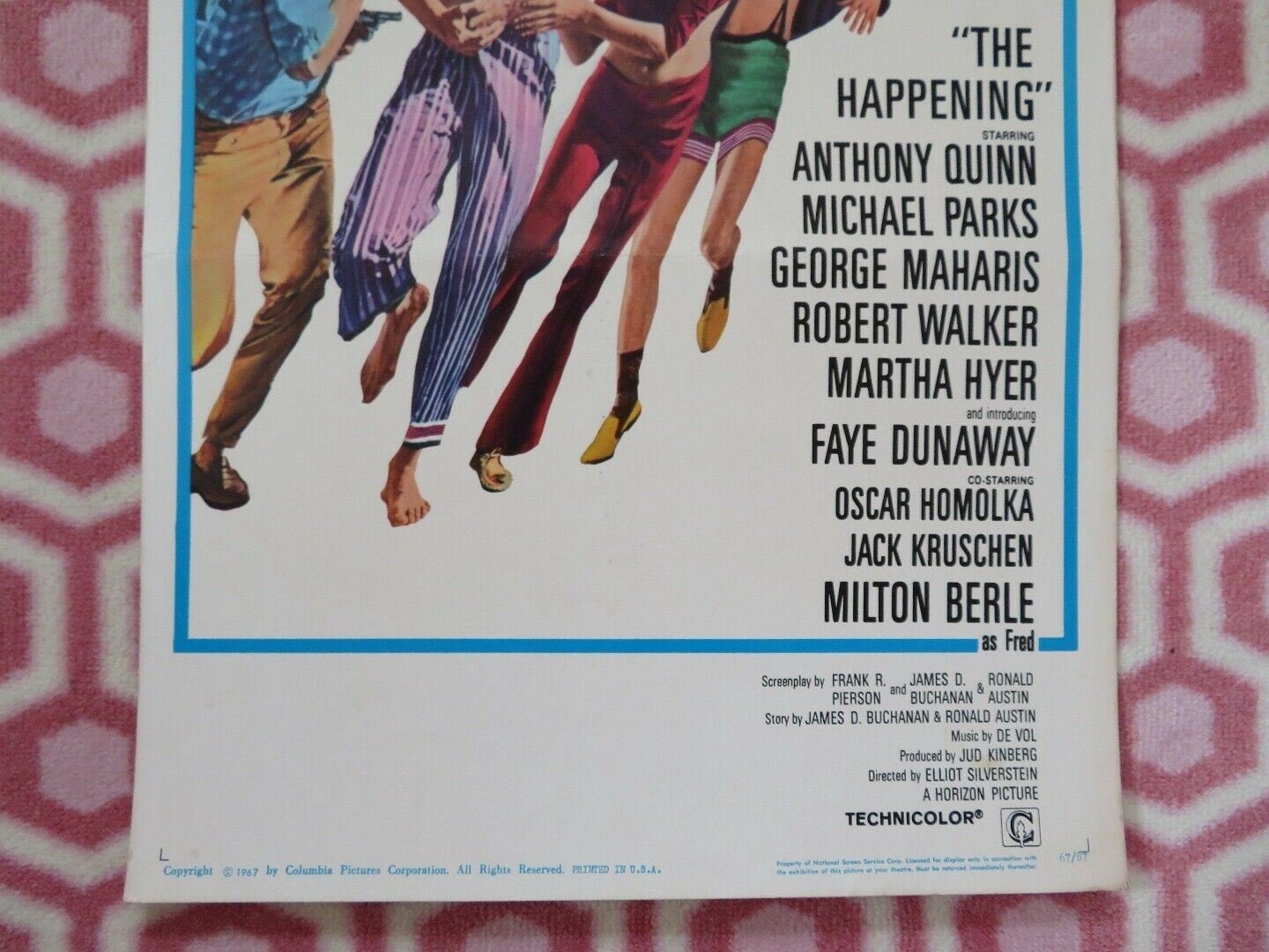 THE HAPPENING US INSERT (14"x 36") POSTER ANTHONY QUINN MICHAEL PARKS 1967 - Rendezvous Cinema