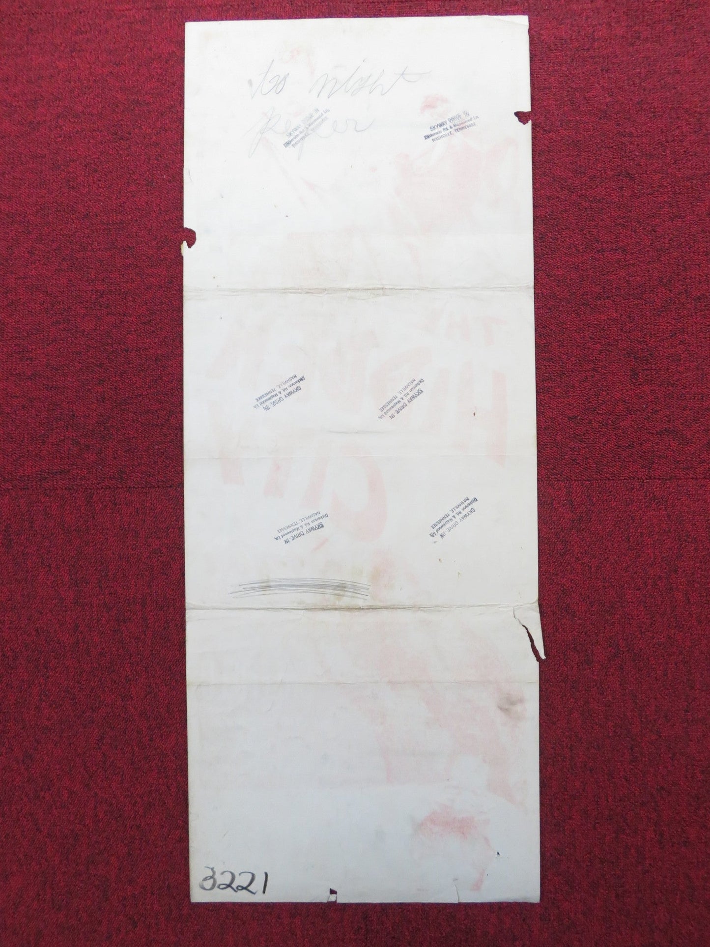 THE HIDDEN CITY US INSERT (14"x 36") POSTER JOHNNY SHEFFIELD SUE ENGLAND 1950 Rendezvous Cinema Movie posters