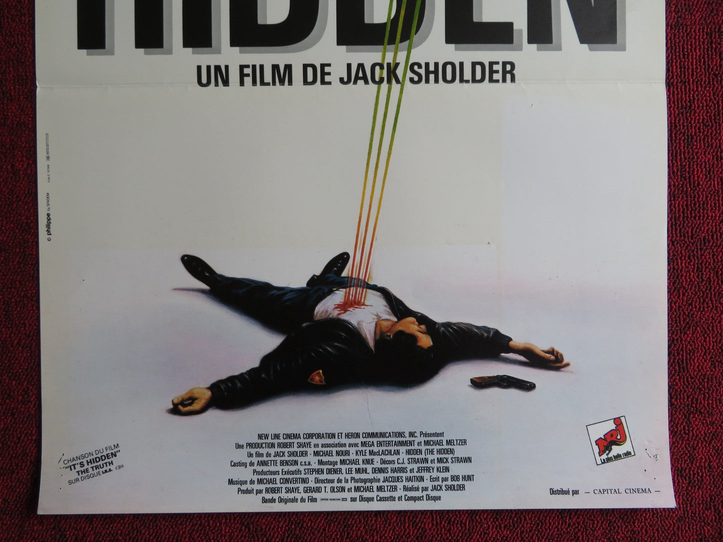 THE HIDDEN FRENCH POSTER KYLE MACLACHLAN MICHAEL NOURI 1987 Rendezvous Cinema Movie posters