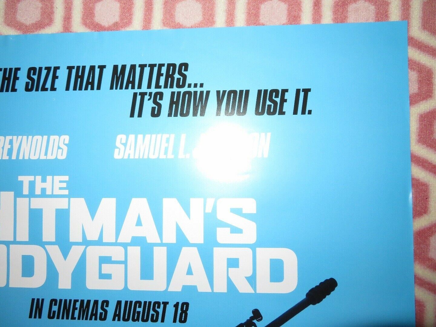 THE HITMAN'S BODYGUARD UK ONE SHEET (27"x 41") ROLLED POSTER RYAN REYNOLDS 2017 Rendezvous Cinema Movie posters