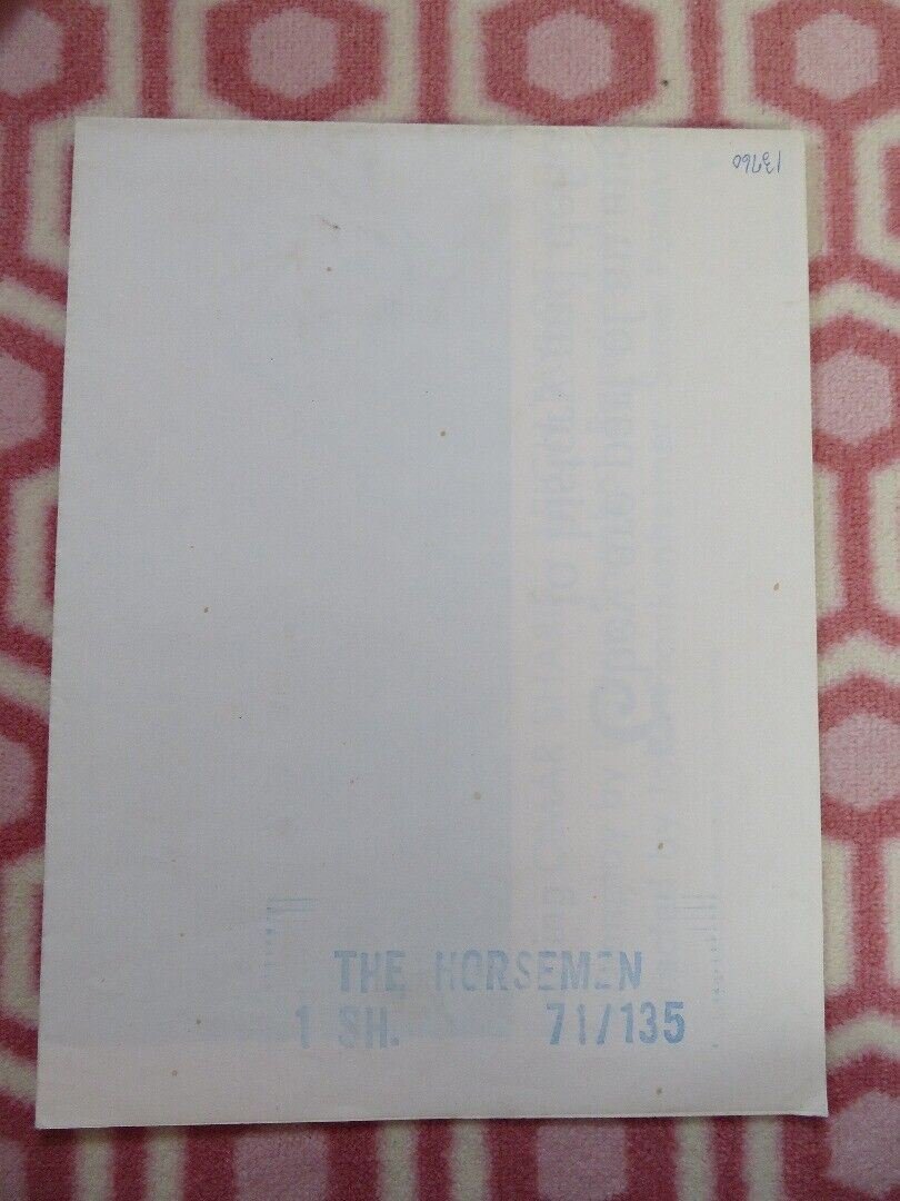 THE HORSEMEN US ONE SHEET POSTER OMAR SHARIF LEIGH TAYLOR - YOUNG 1971 Movie posters