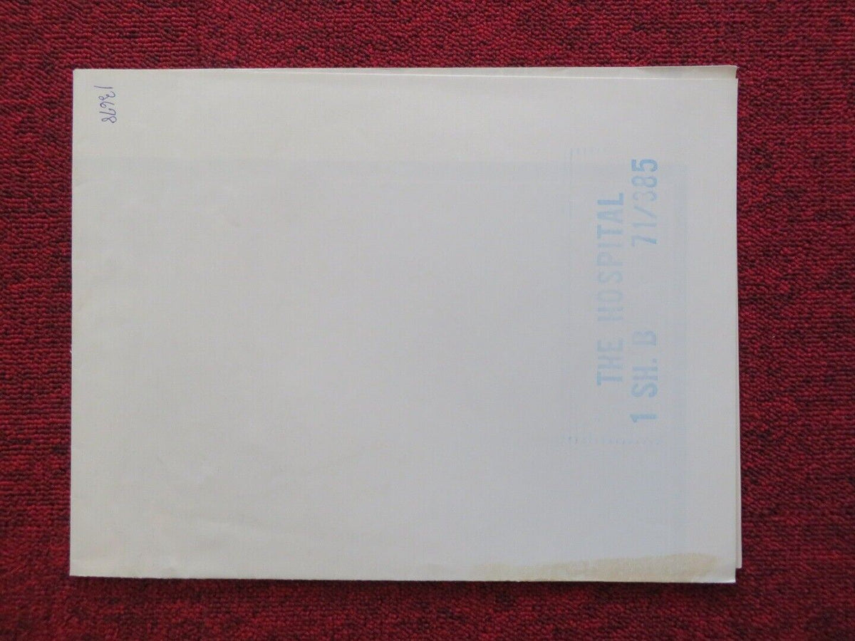 THE HOSPITAL - STYLE B FOLDED US ONE SHEET POSTER GEORGE C.SCOTT DIANA RIGG 1971 Movie posters