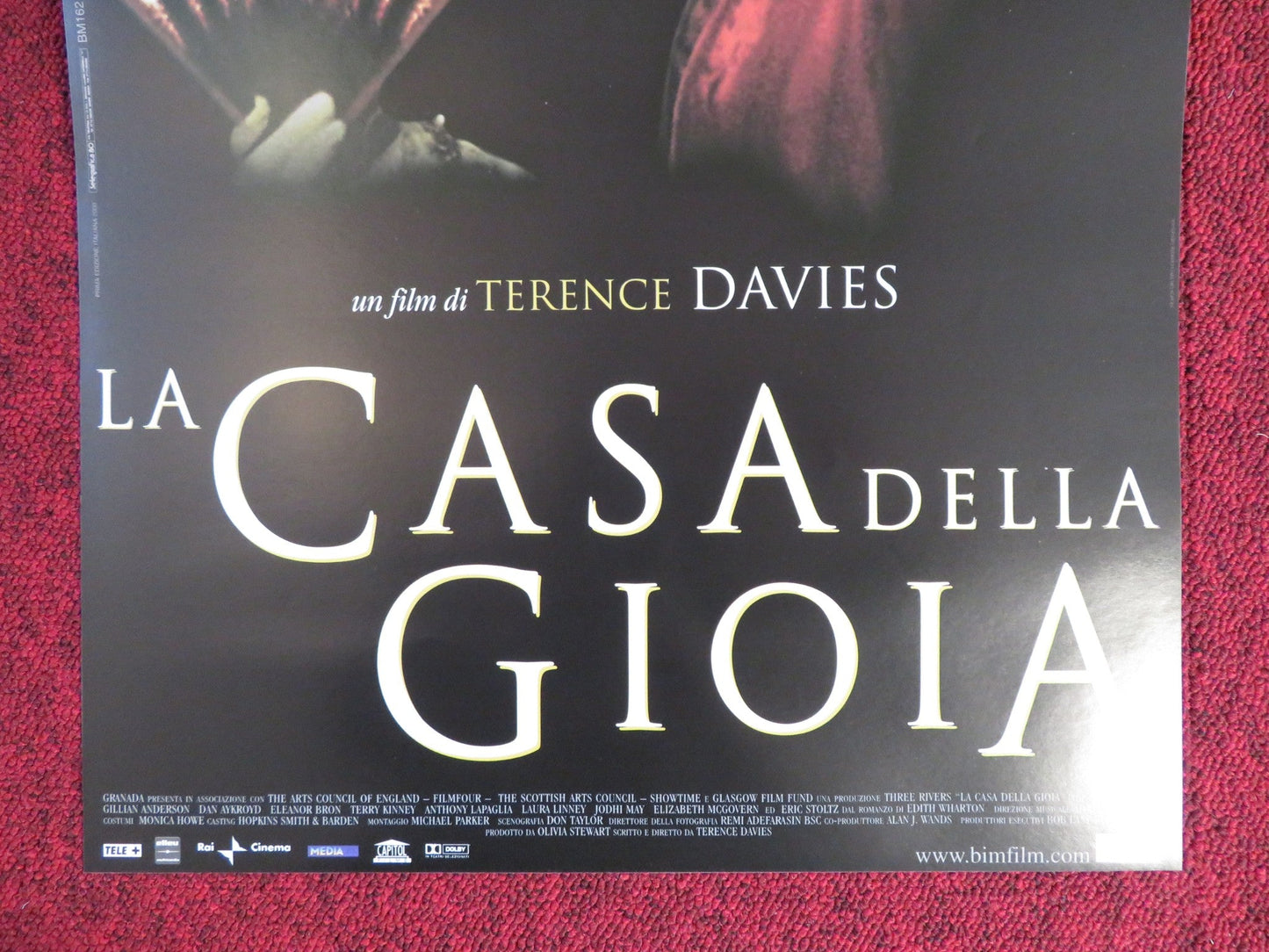 THE HOUSE OF MIRTH ITALIAN LOCANDINA POSTER GILLIAN ANDERSON LAURA LINNEY 2000 Rendezvous Cinema Movie posters