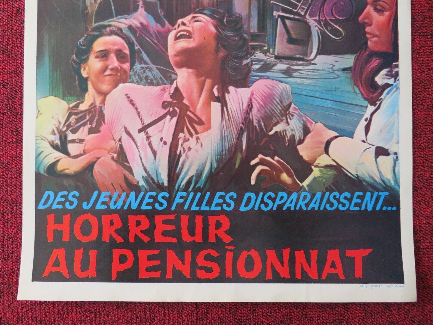 THE HOUSE THAT SCREAMED BELGIUM (21"x14") POSTER LILLI PALMER 1969 - Rendezvous Cinema