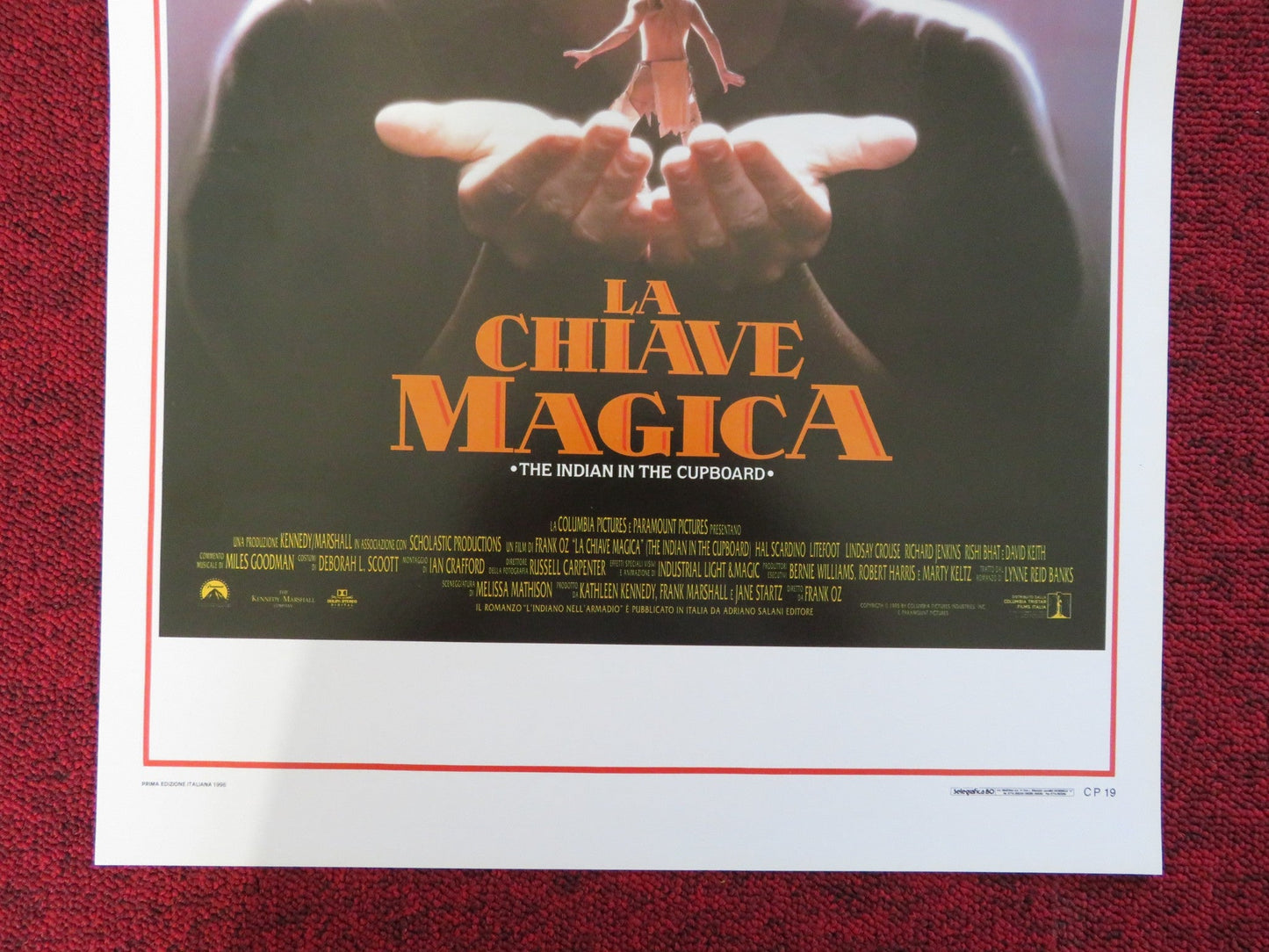 THE INDIAN IN THE CUPBOARD ITALIAN LOCANDINA POSTER HAL SCARDINO LITEFOOT 1996 Rendezvous Cinema Movie posters