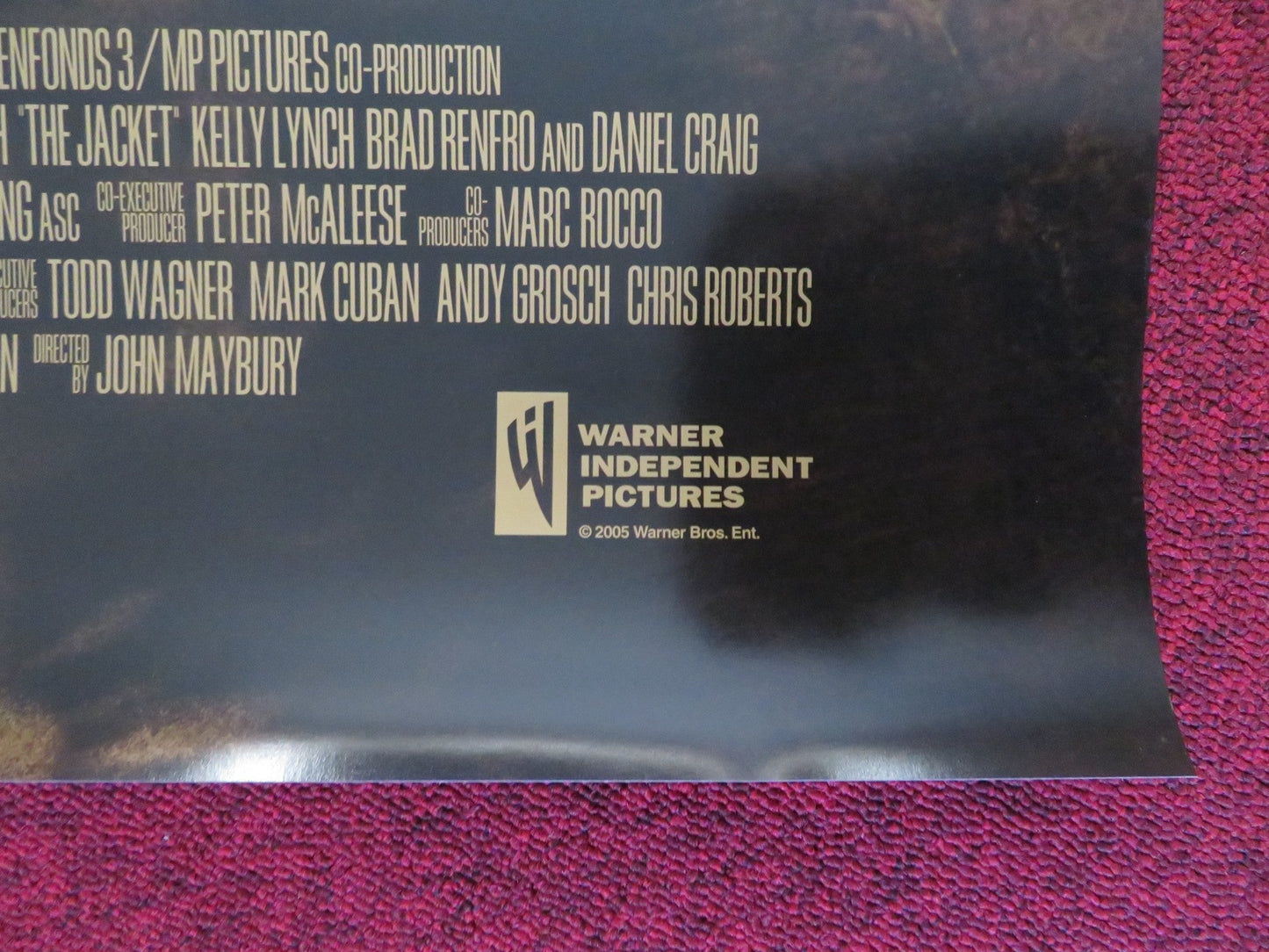 THE JACKET US ONE SHEET ROLLED POSTER ADRIEN BRODY KEIRA KNIGHTLEY 2005 Rendezvous Cinema Movie posters