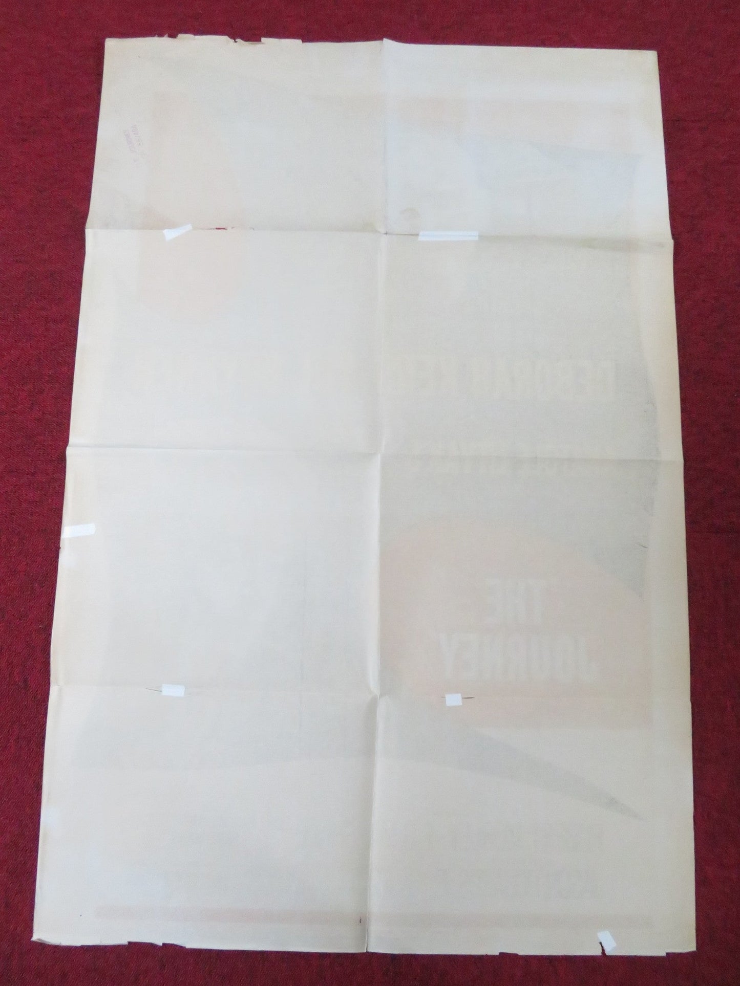 THE JOURNEY FOLDED US ONE SHEET POSTER YUL BRYNNER DEBORAH KERR 1959 Rendezvous Cinema Movie posters