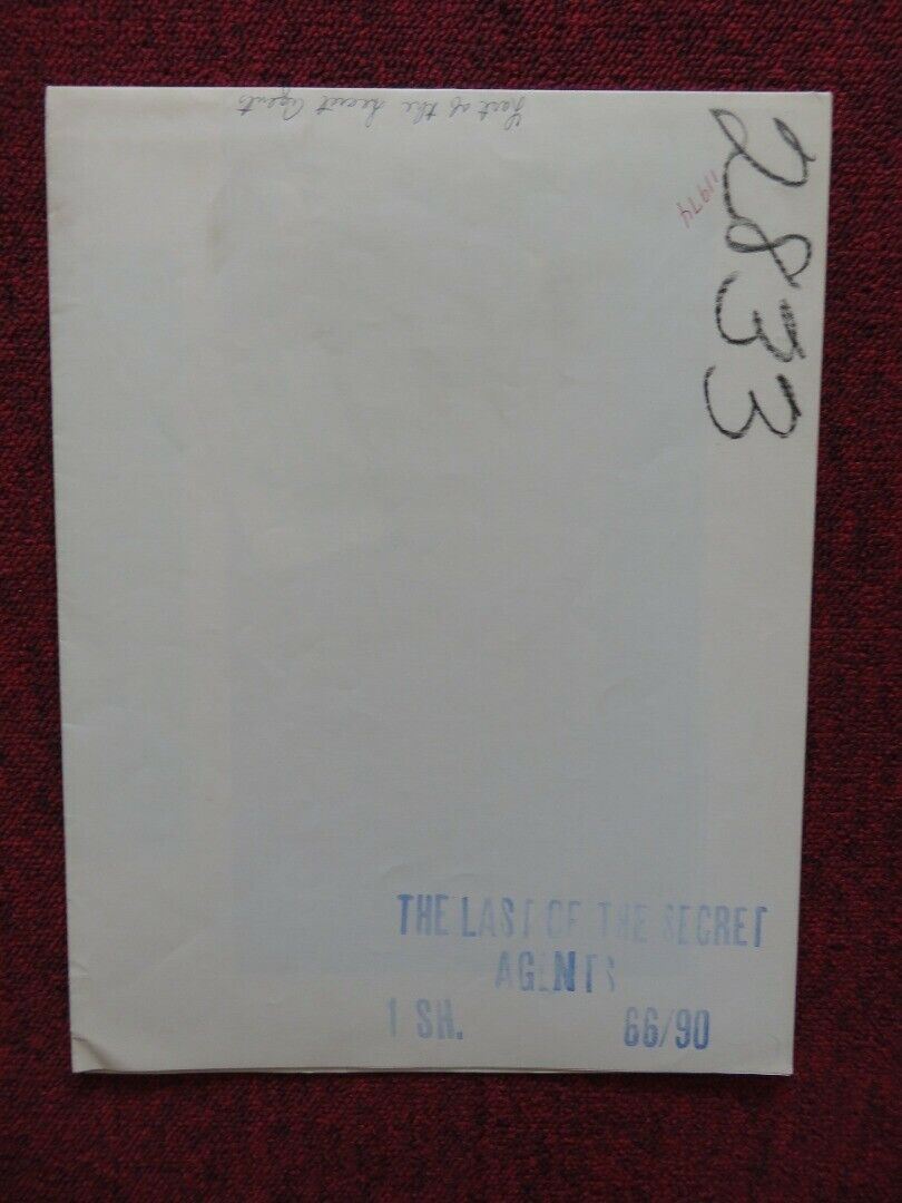 THE LAST OF THE SECRET AGENTS FOLDED US ONE SHEET POSTER MARTY ALLEN ROSSI 1966 Movie posters