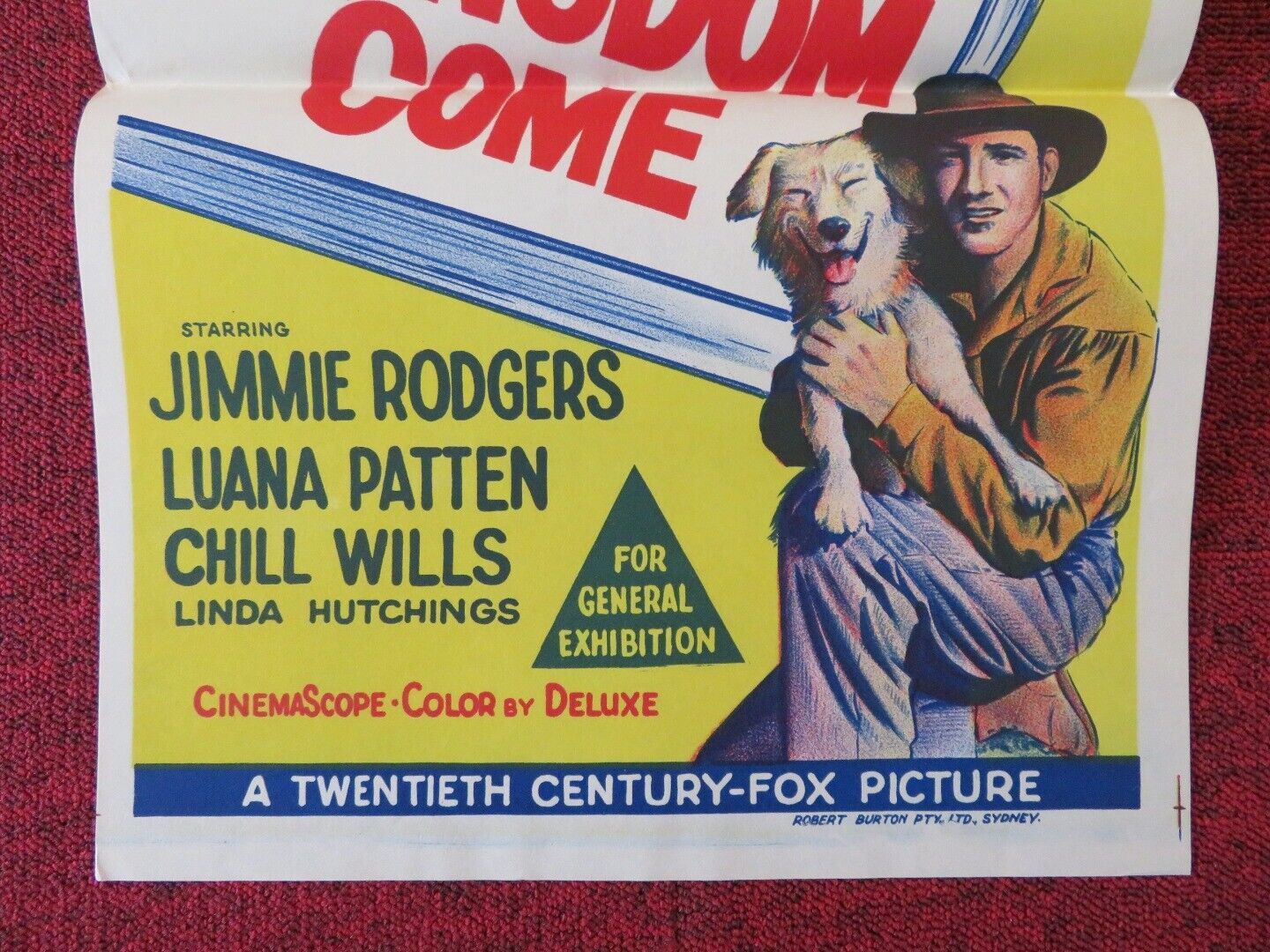THE LITTLE SHEPHERD OF KINGDOM COME FOLDED AUSTRALIAN DAYBILL POSTER 1961 Movie posters