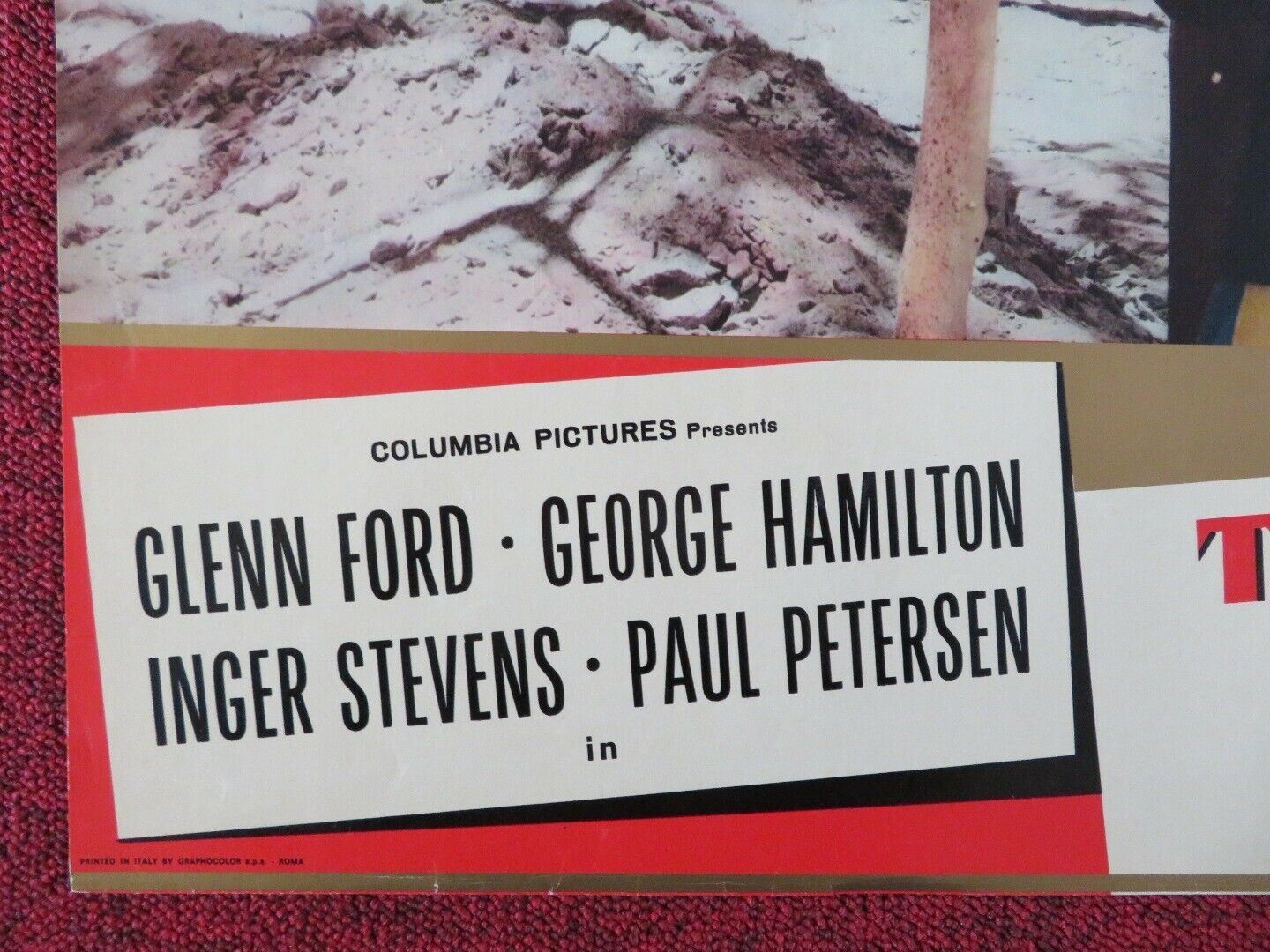 THE LONG RIDE HOME / A TIME FOR KILLING - A ITALIAN FOTOBUSTA POSTER GLENN FORD Movie posters