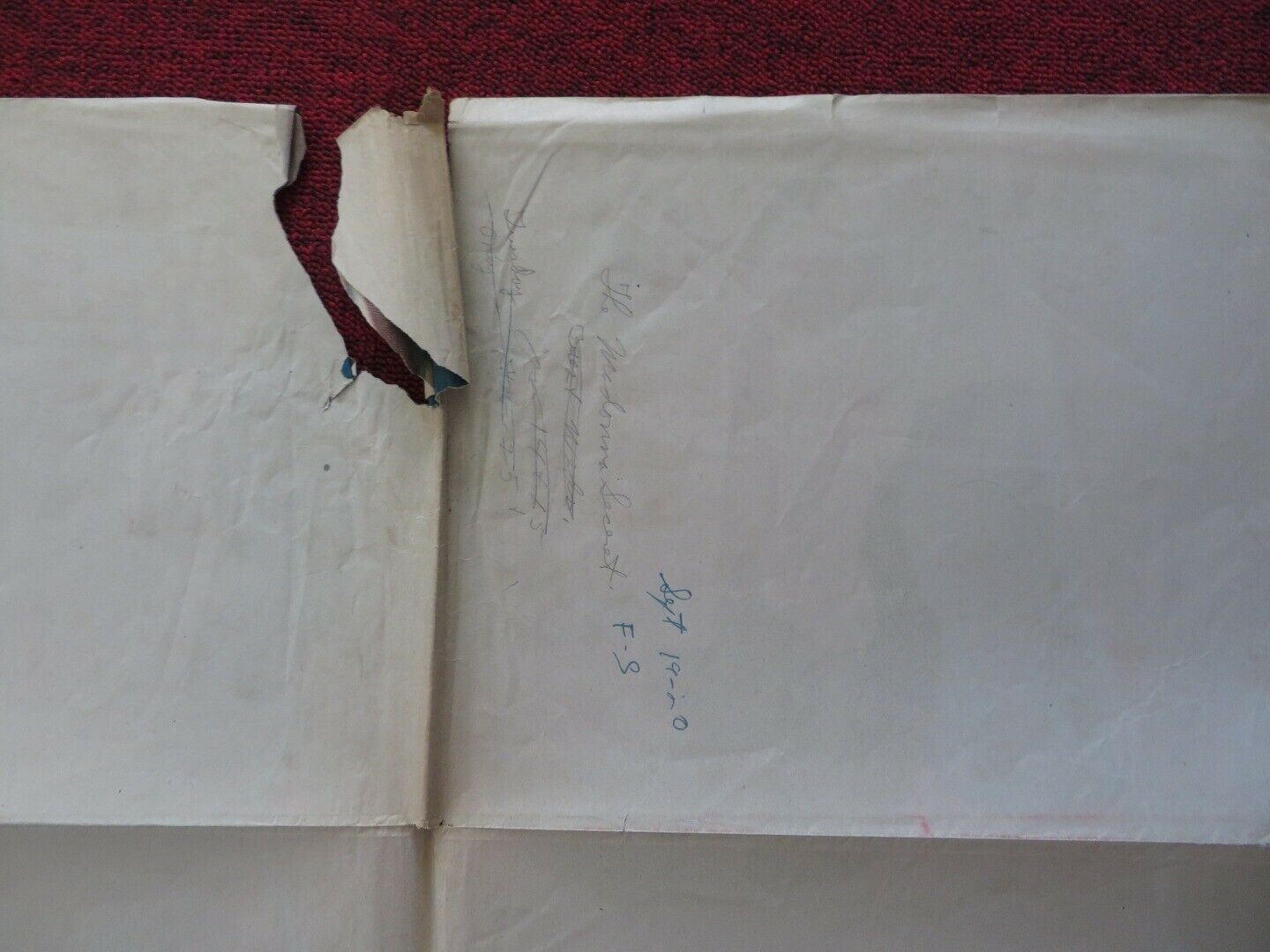 THE MADONNA'S SECRET FOLDED US ONE SHEET POSTER FRANCIS LEDERER 1946 Movie posters