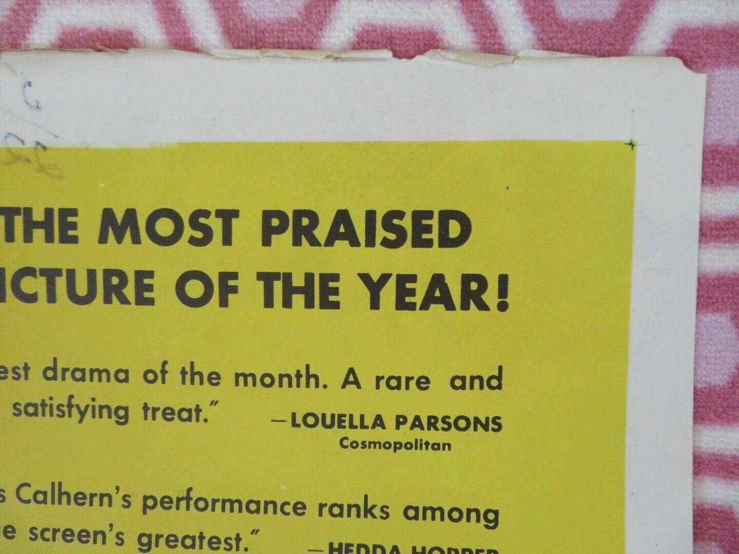 THE MAGNIFICENT YANKEE ONE SHEET POSTER FOLDED LOUIS CALHERN ANN HARDING Rendezvous Cinema Movie posters