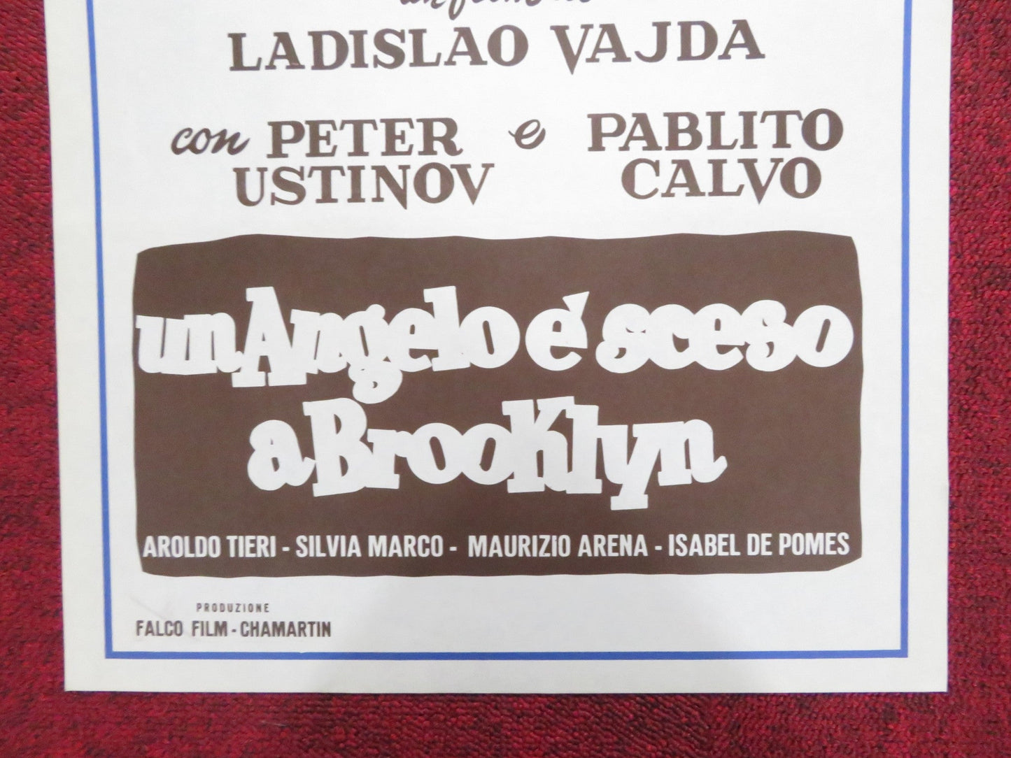 THE MAN WHO WAGGED HIS TAIL ITALIAN LOCANDINA POSTER PETER USTINOV 1957 Rendezvous Cinema Movie posters