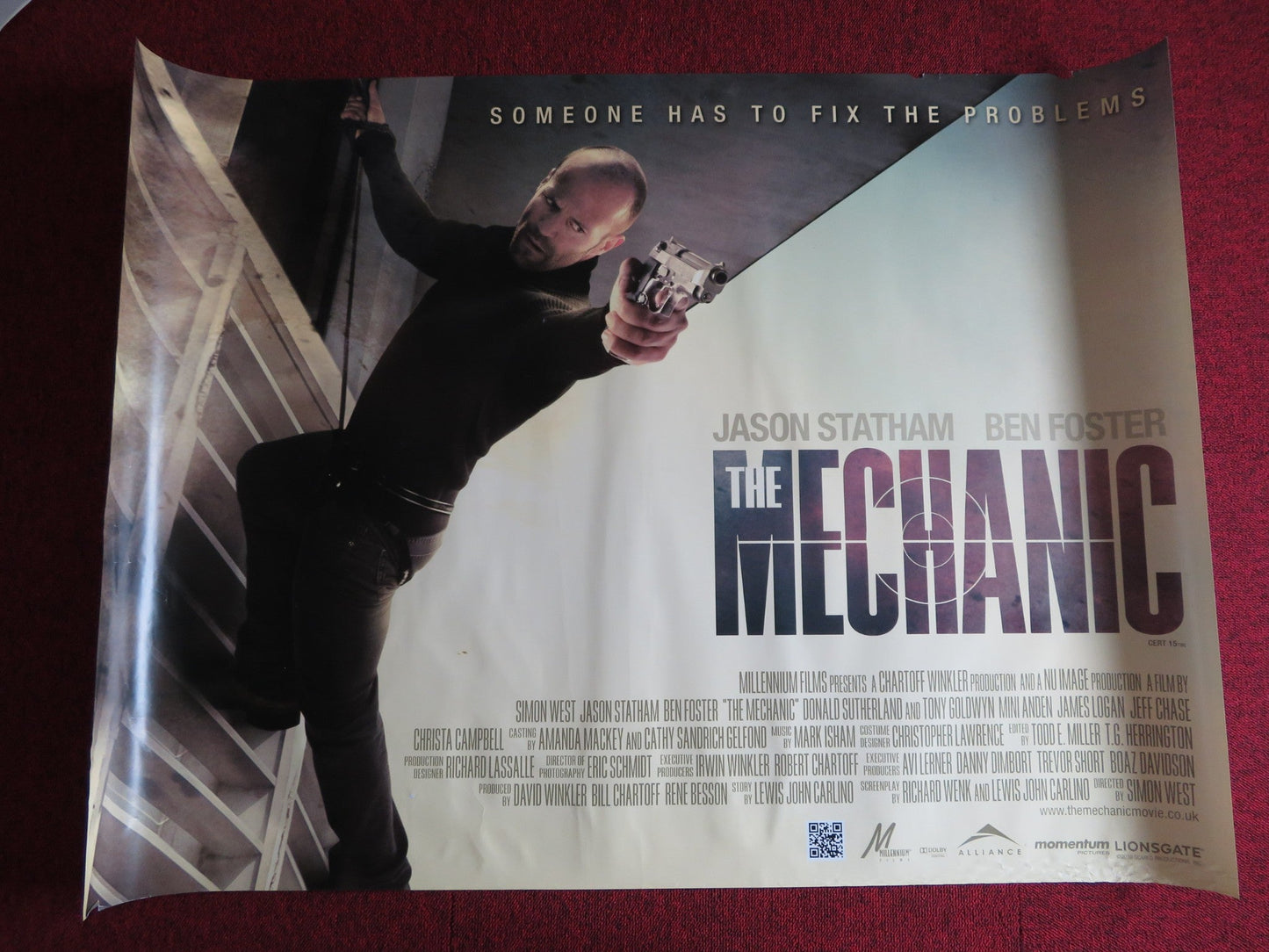 THE MECHANIC UK QUAD (30"x 40") ROLLED POSTER JASON STATHAM BEN FOSTER 2011 Rendezvous Cinema Movie posters