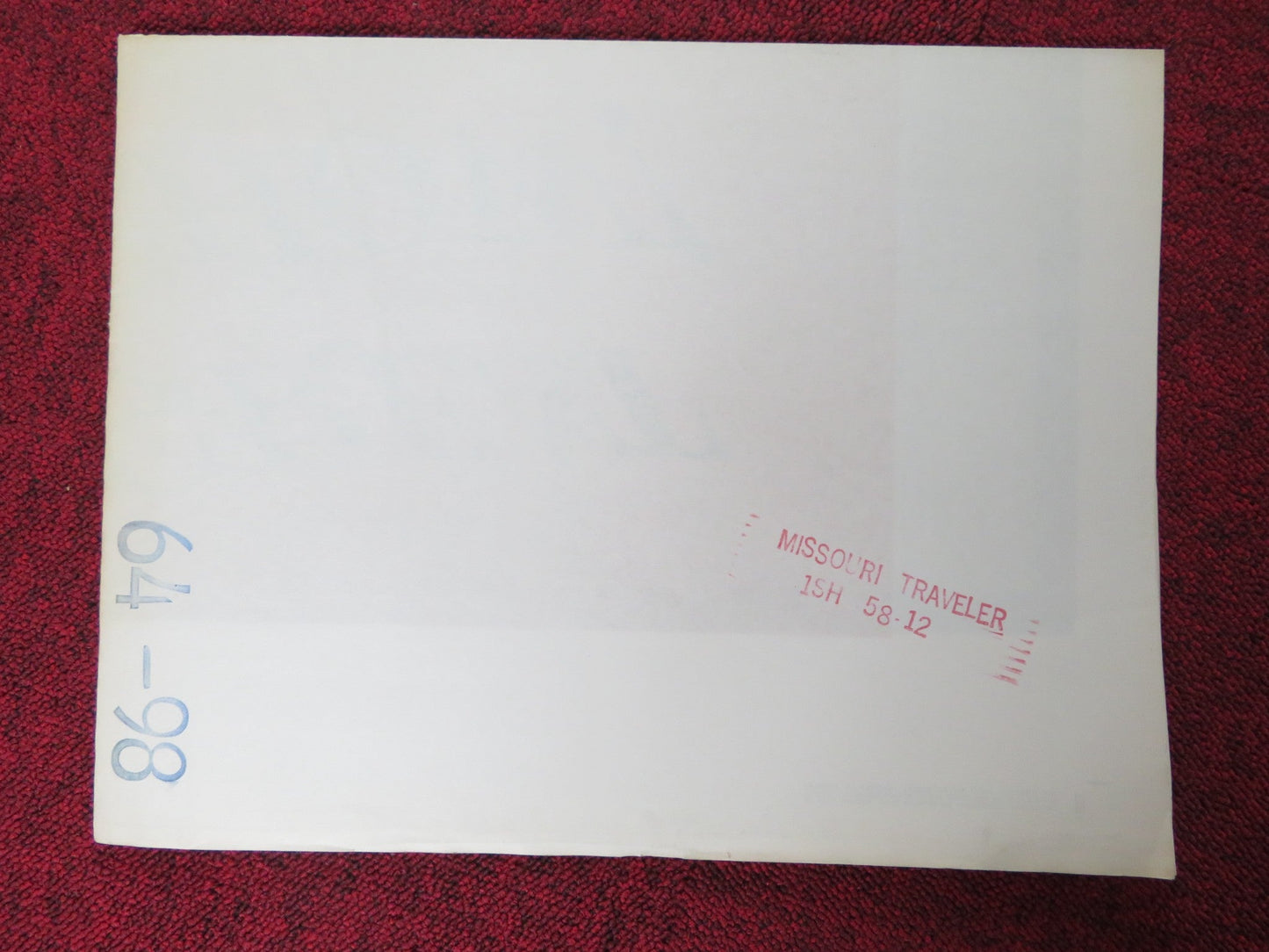 THE MISSOURI TRAVELER FOLDED US ONE SHEET POSTER BRANDON DE WILDE MARVIN 1958 Rendezvous Cinema Movie posters